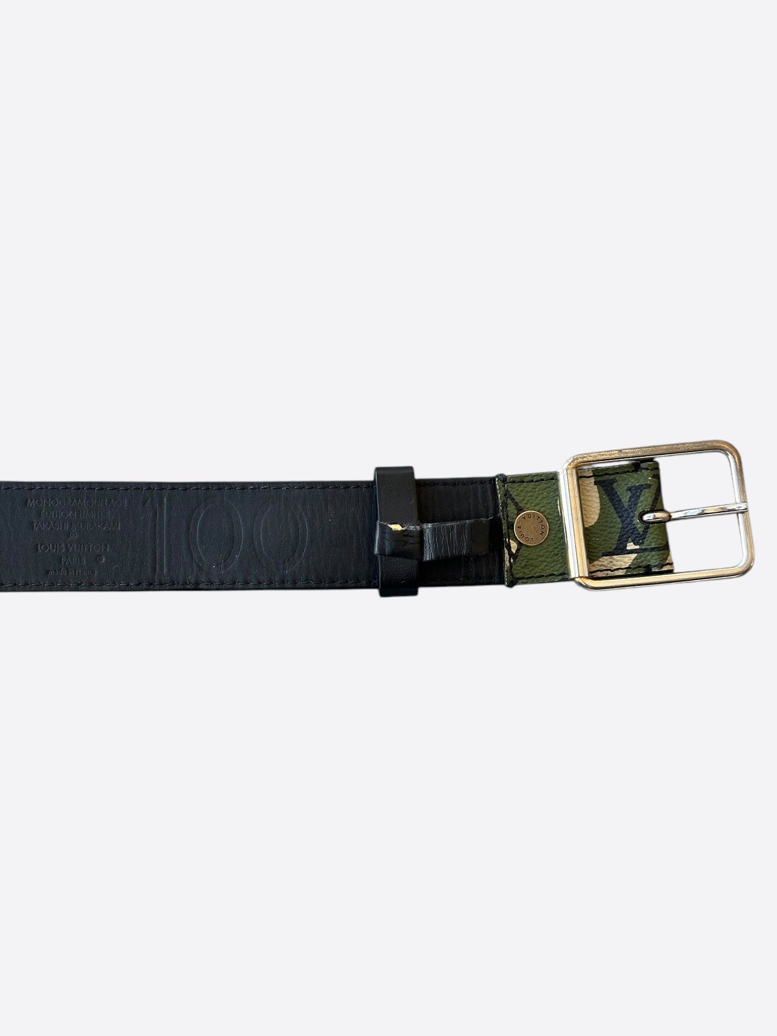 Louis Vuitton Louis Vuitton Takashi Murakami Camouflage Monogram Belt Size 34 - 4 Thumbnail