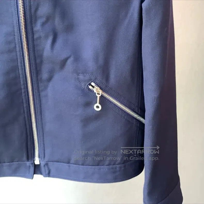 Hermes Hermes Navy blue coat/jacket Size 4XL / US 24-26 - 3 Thumbnail