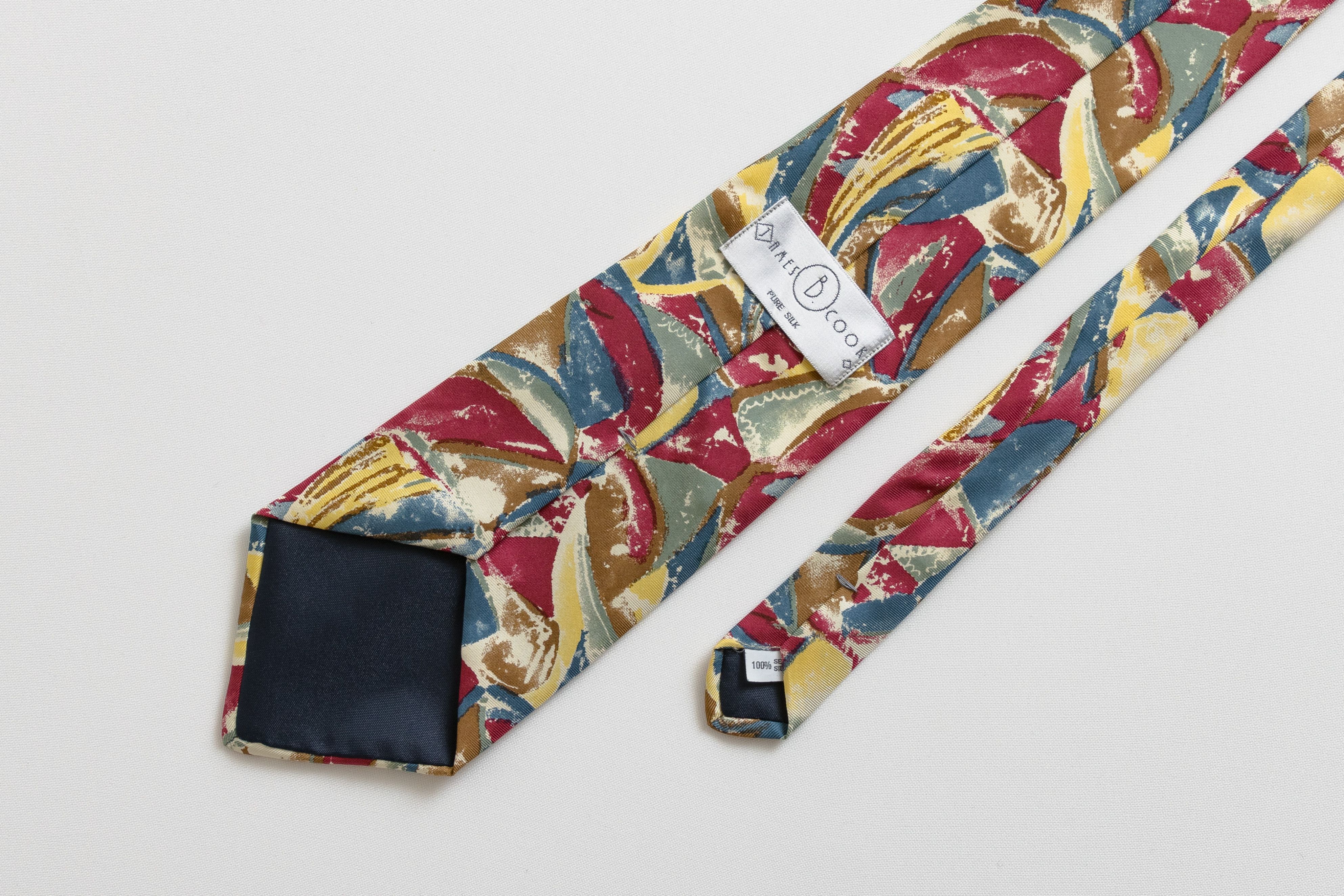 Japanese Brand man Tie abstract pattern print necktie silk tie 065 Size ONE SIZE - 5 Thumbnail