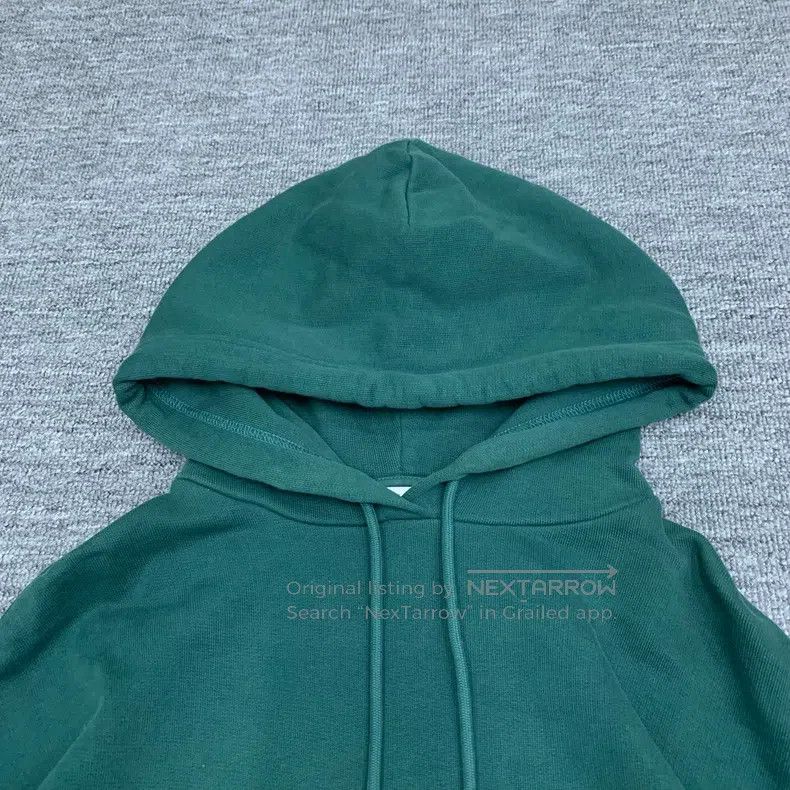 Balenciaga Balenciaga Green Back Logo Hooded Sweatshirt Size US M / EU 48-50 / 2 - 9 Thumbnail