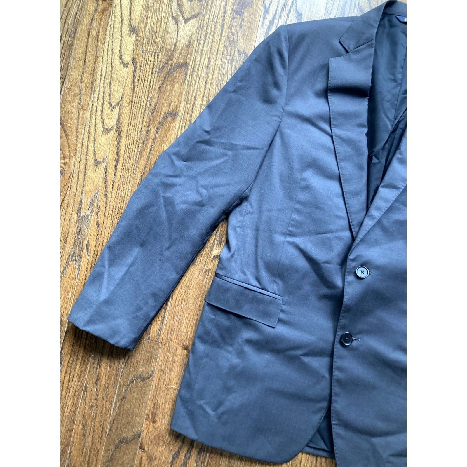 Brooks Brothers Brooks Brothers Blazer Mens Size 38 Lanificio Fibonacci Wool Charcoal Gray Size 38R - 2 Thumbnail