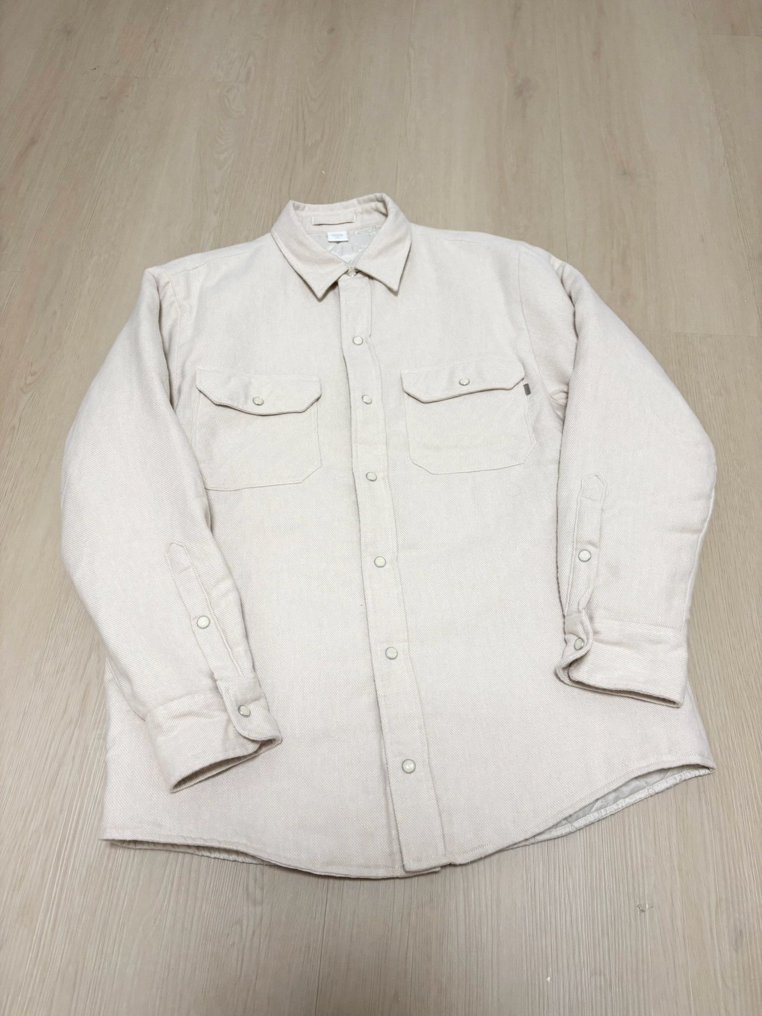 JJJJound JJJJound Beige Padded Flannel Size US S / EU 44-46 / 1 - 9 Thumbnail