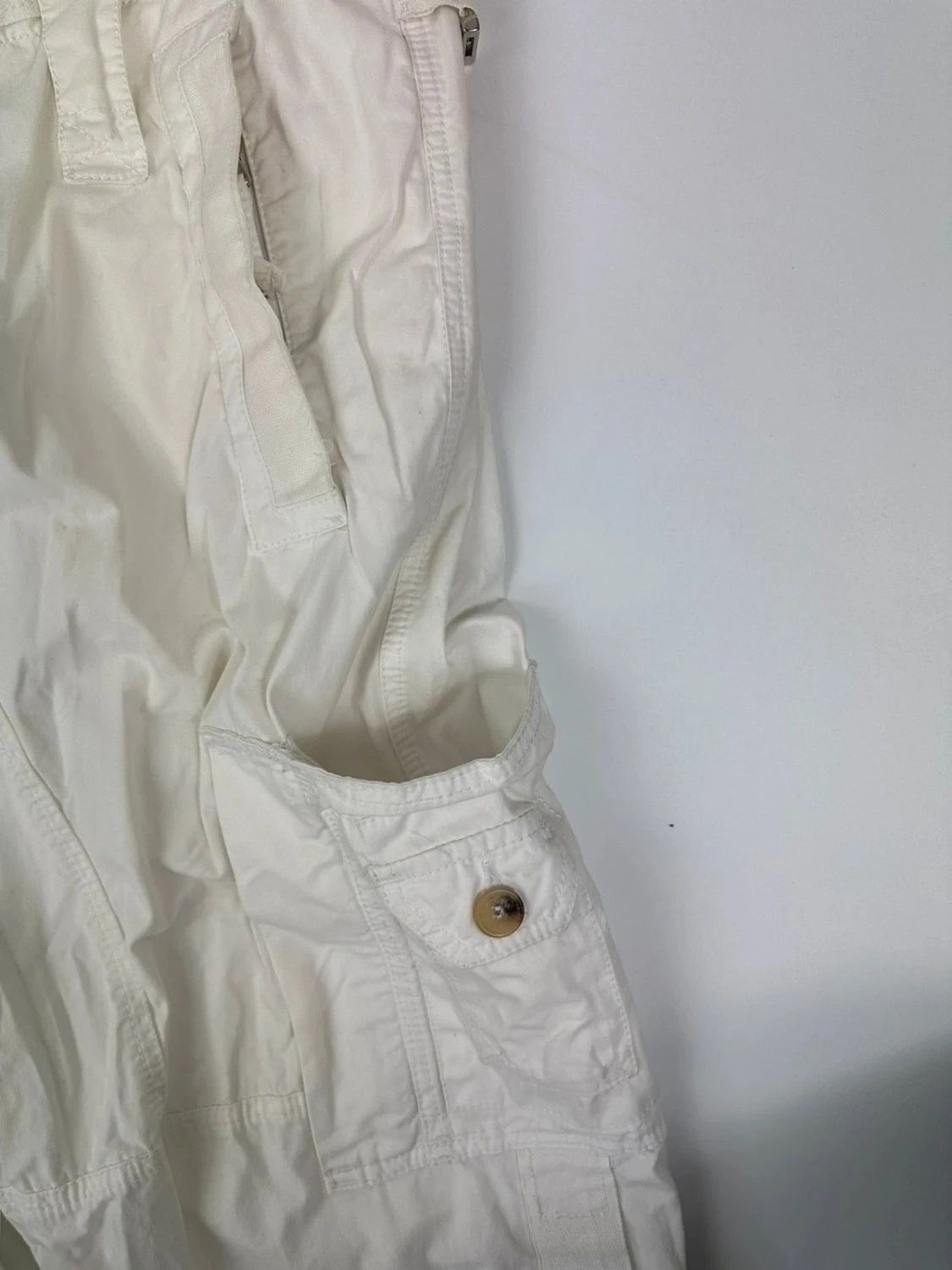 Dolce & Gabbana Dolce Gabbana SS2008 Multi Pockets White Cargo Pants Baggy Size US 40 / EU 56 - 8 Thumbnail