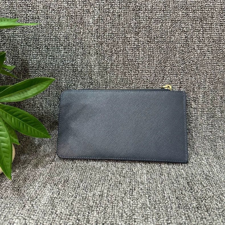 Prada Prada Metal Logo Leather Long Wallet Card Case-2506 Size ONE SIZE - 2 Thumbnail