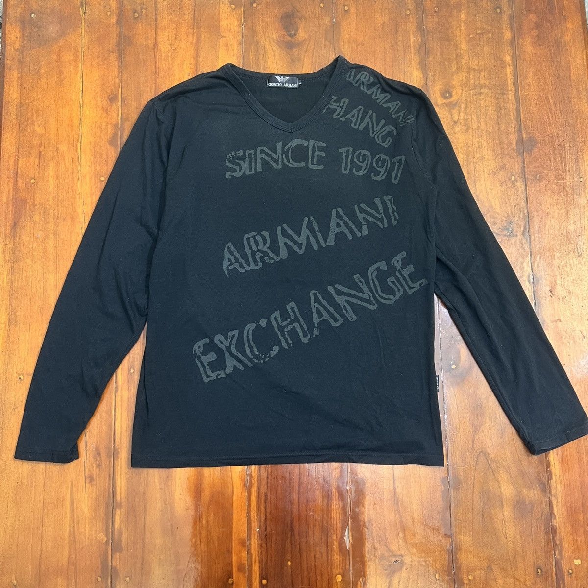Armani Exchange Giorgio Armani long sleeves tee Size US L / EU 52-54 / 3 - 1 Thumbnail