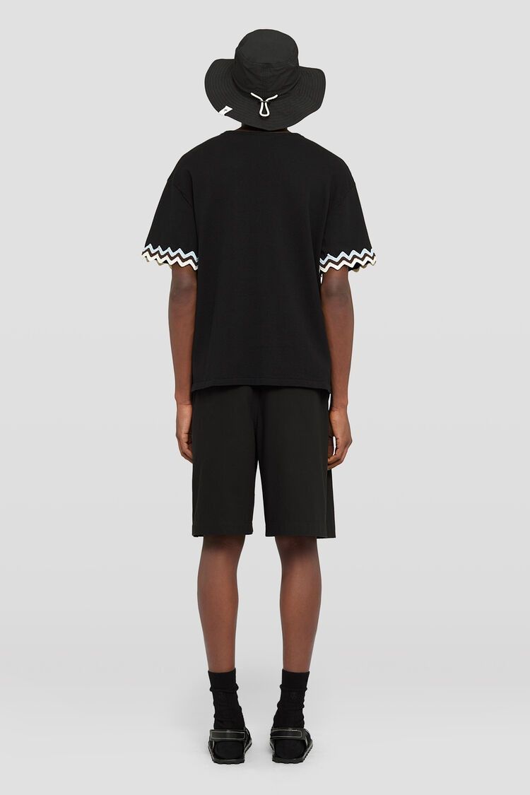 Jil Sander o1w1db10825 Crew-Neck T-Shirt in Black Size US L / EU 52-54 / 3 - 4 Thumbnail