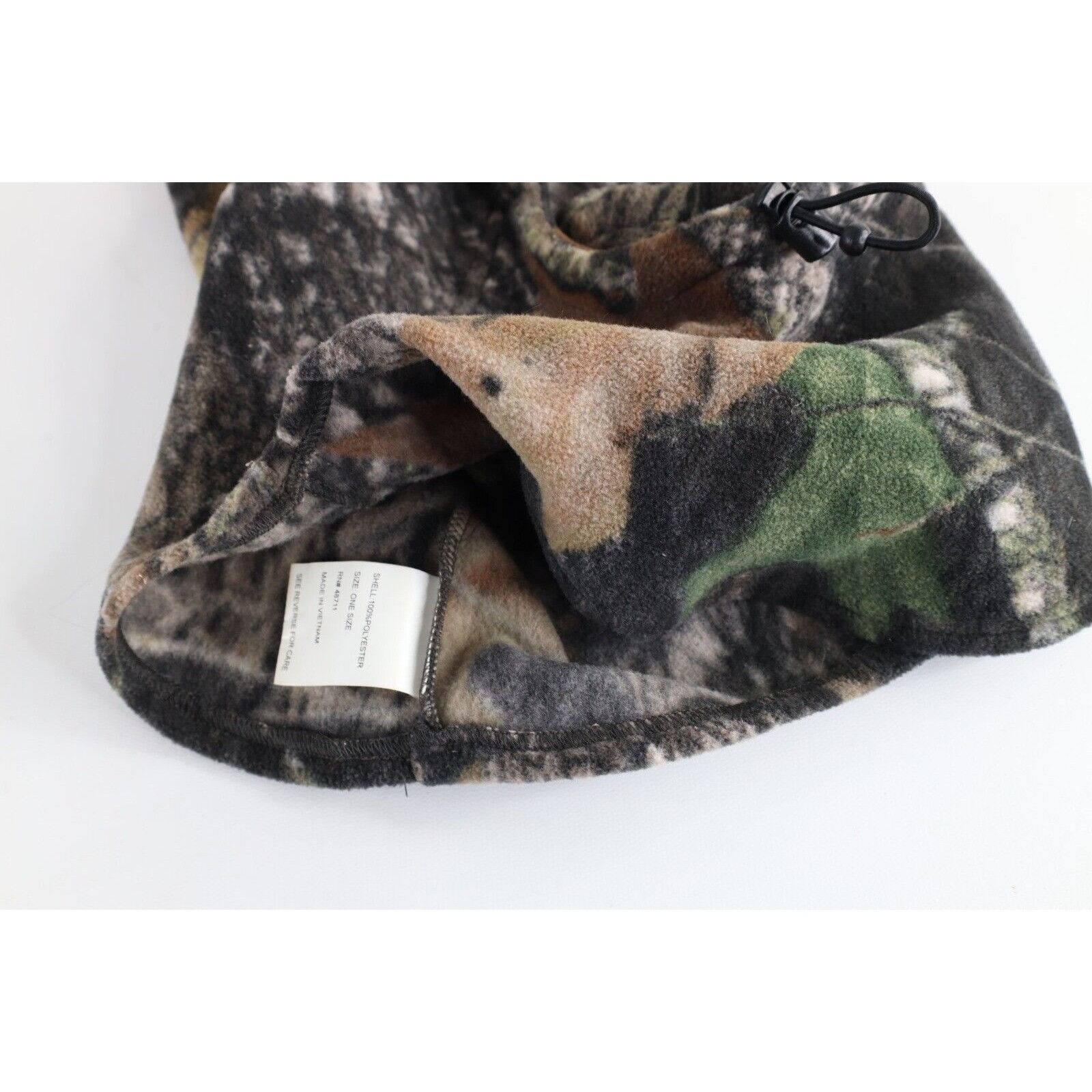 Vintage Vintage 90s Streetwear Mossy Oak Camouflage Fleece Hood Size ONE SIZE - 5 Thumbnail