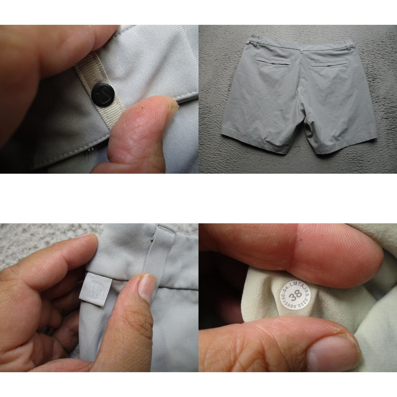 Lululemon Lululemon Mens Regular Gray Athletic Performance Shorts 38 - Zip Size US 38 / EU 54 - 8 Thumbnail