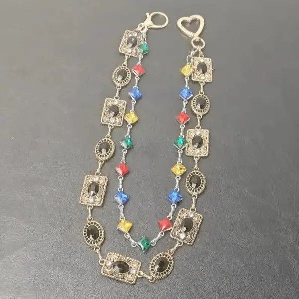 Jewelry Sayaka x Asaka 2 Layer Waist Punk Wallet Chain Pant Waist Size ONE SIZE - 7 Thumbnail
