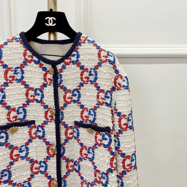 Gucci Gucci Double G tweed coat Size S / US 4 / IT 40 - 3 Thumbnail