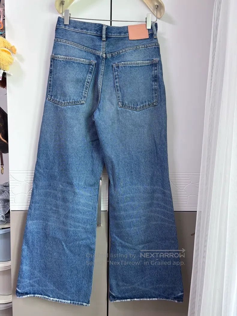 Acne Studios Acne Studios High-Waist Wide-Leg Slightly Flared Jeans Size 27" / US 4 / IT 40 - 2 Thumbnail