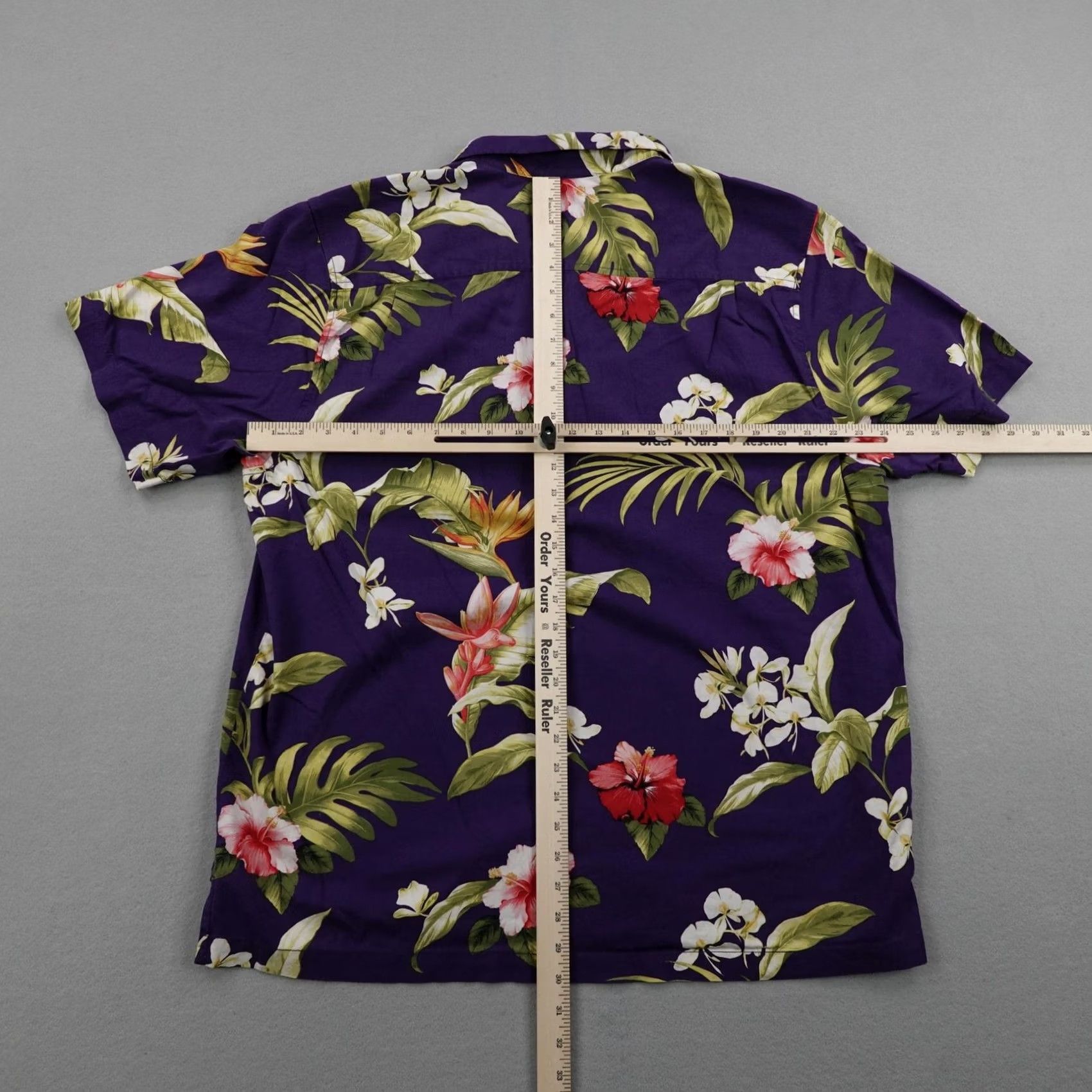 Tommy Bahama VINTAGE Tommy Bahama Shirt Men XL Purple Floral Hawaiian Aloha Button Up Camp Silk Blend Size US XL / EU 56 / 4 - 6 Thumbnail