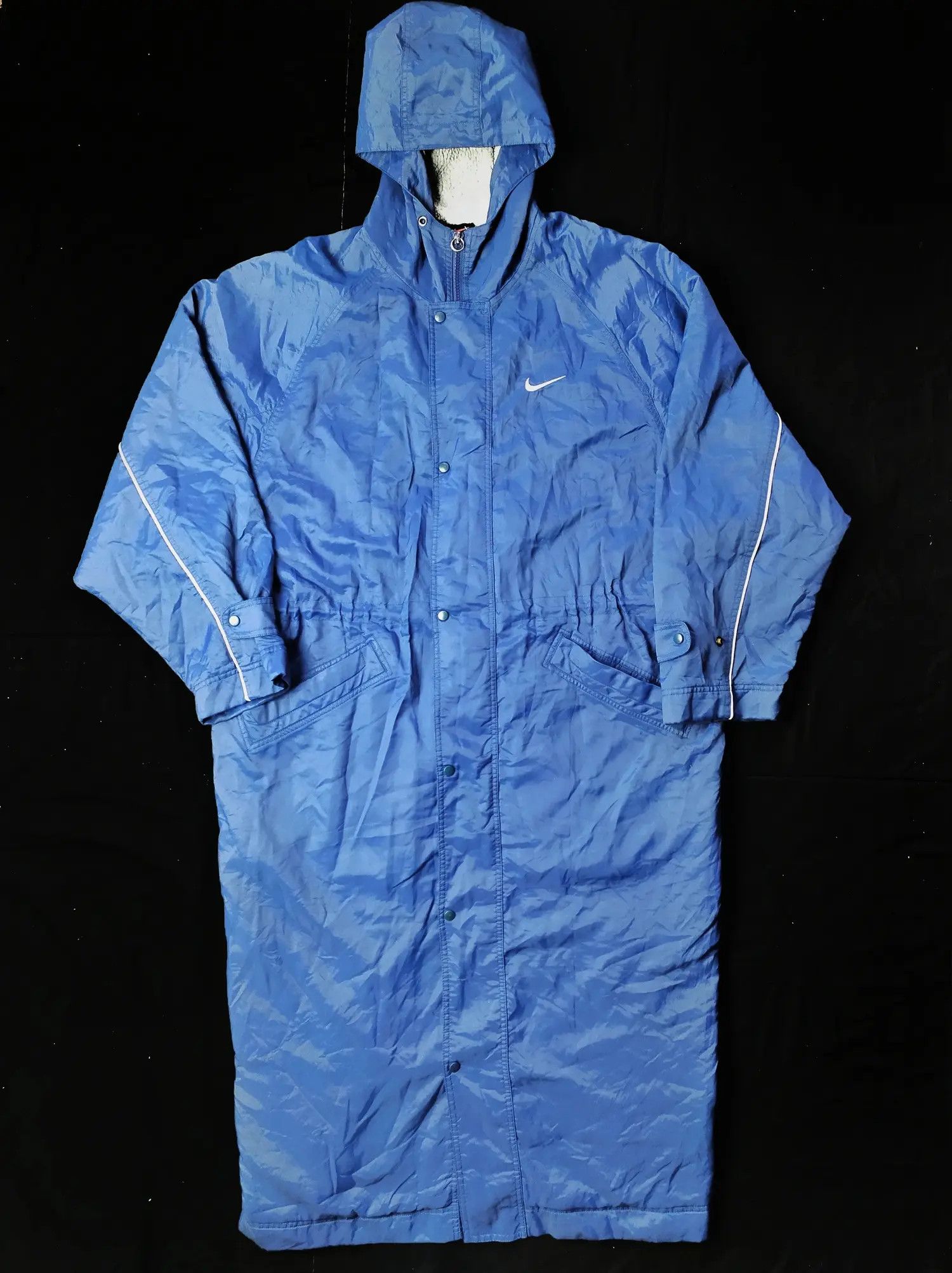 Japanese Brand × Nike Vintage Nike Parkas Long Jacket Mini Swoosh Size US L / EU 52-54 / 3 - 2 Thumbnail