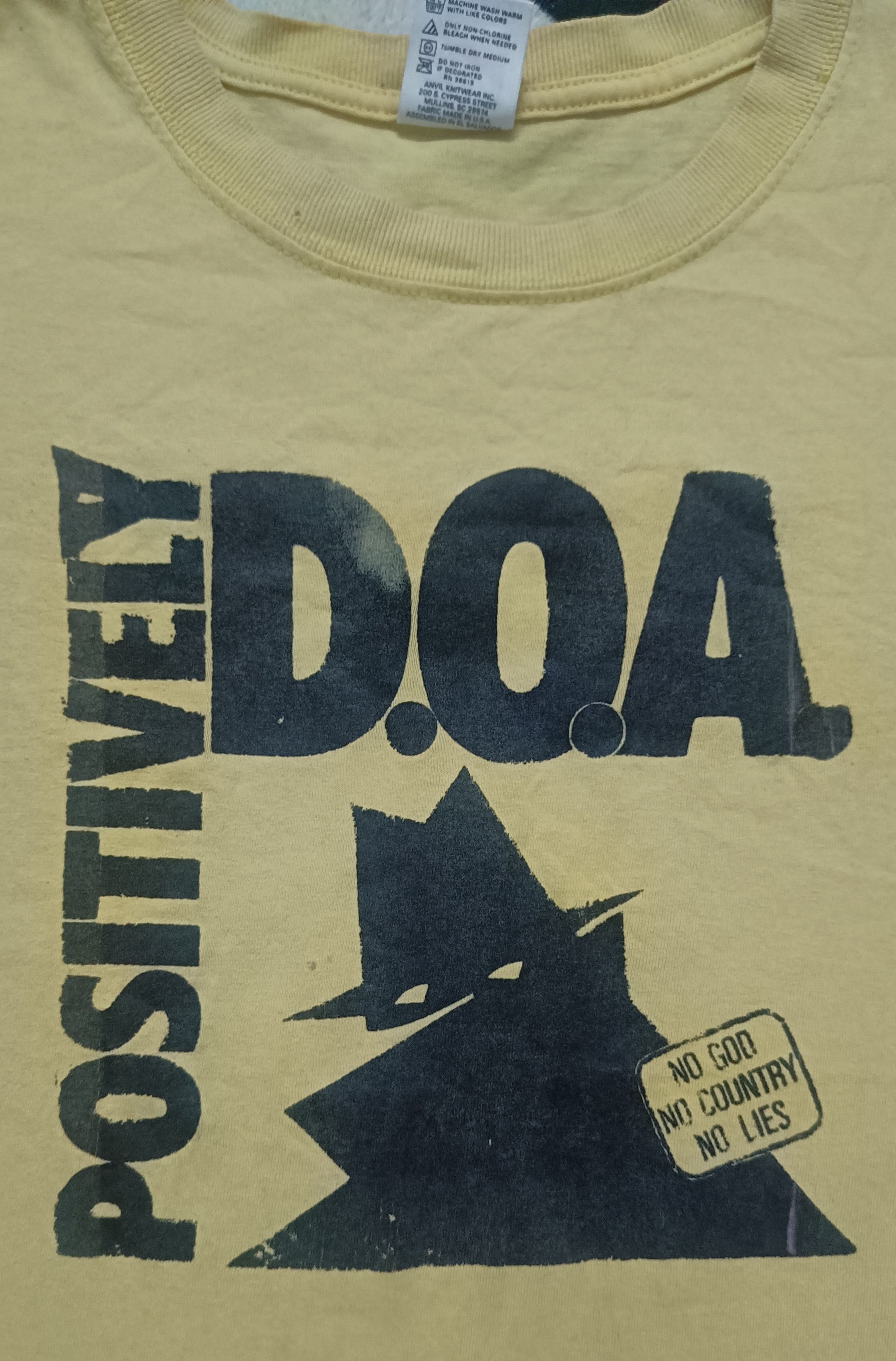 Band Tees 🔥🔥Rare Vintage 90s Band DOA Punk Tee Size US M / EU 48-50 / 2 - 3 Thumbnail
