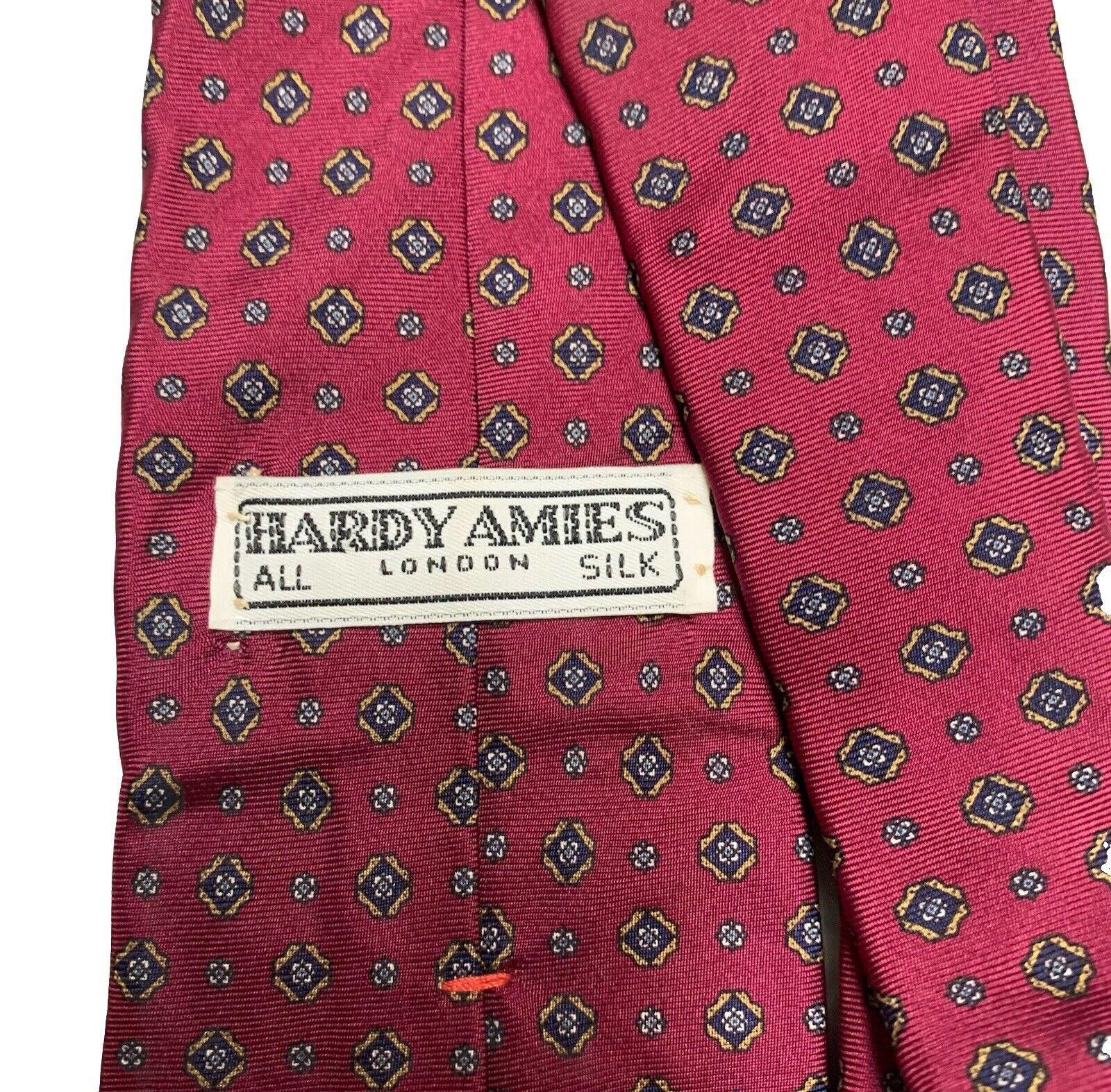 Hardy Amies Hardy Amies London Men's Silk Tie Burgundy Size ONE SIZE - 1 Thumbnail