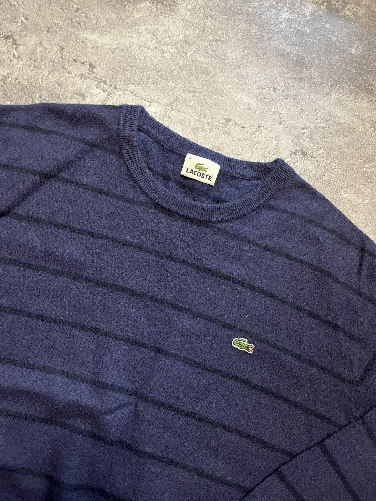 Lacoste Vintage Lacoste wool sweater Size US XL / EU 56 / 4 - 3 Thumbnail