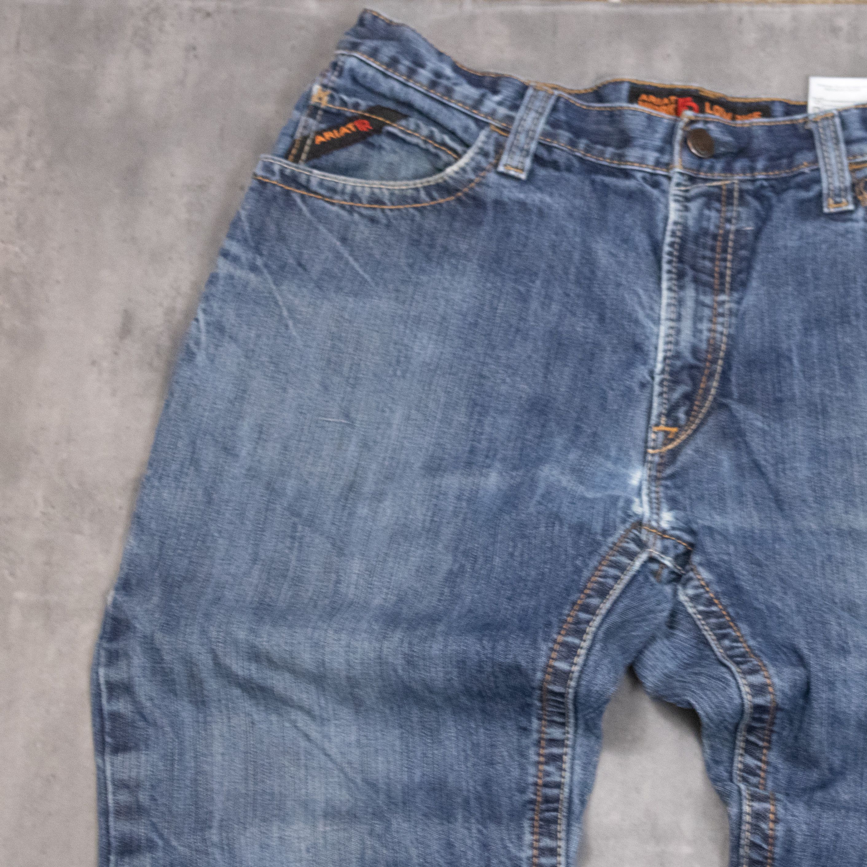 Carhartt Vintage Y2K Arti Works Thrashed Baggy Workwear Denim Jeans Size US 34 / EU 50 - 7 Thumbnail