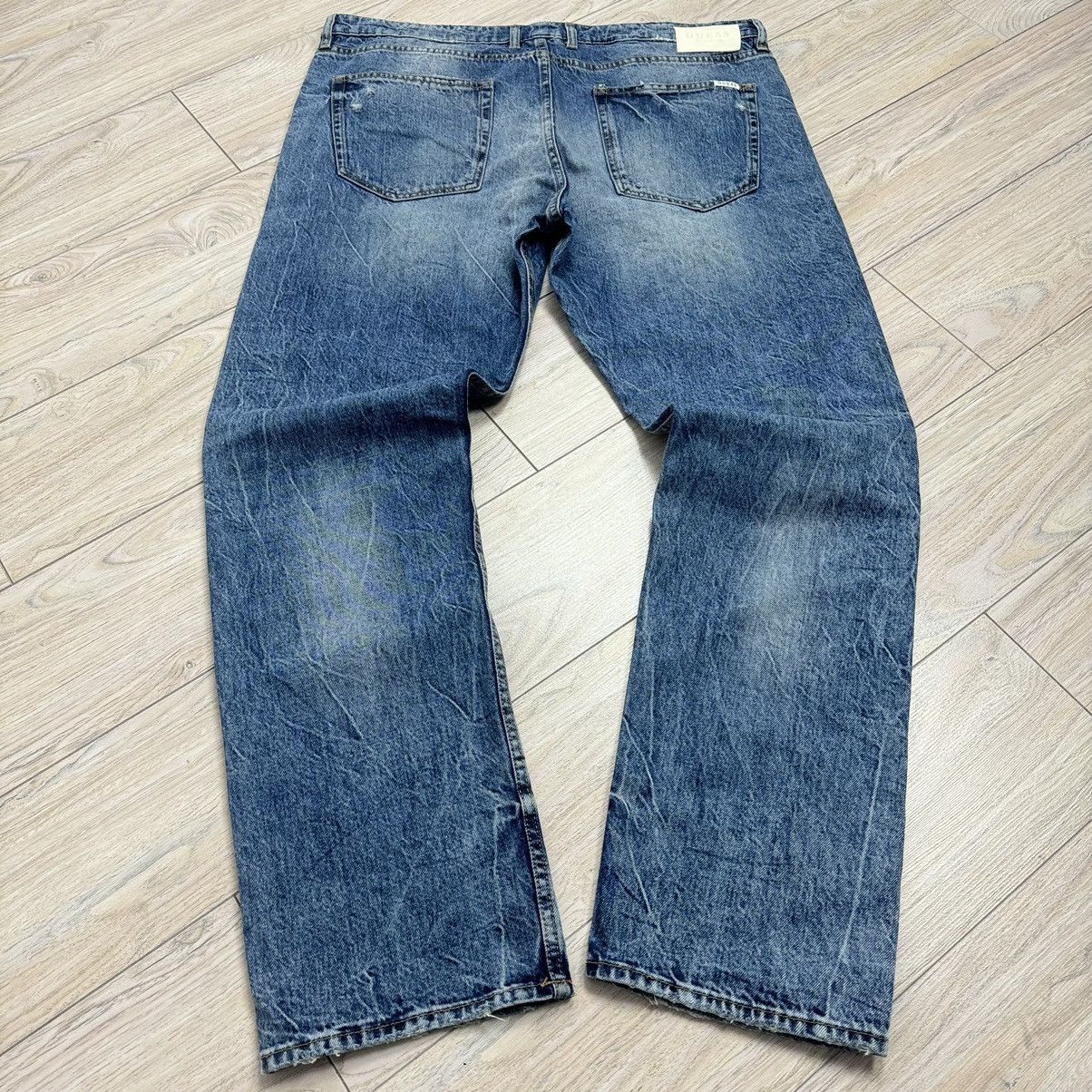 Designer Rare Guess Distressed Slim Italian Selvedge Denim Jeans Size US 38 / EU 54 - 12 Thumbnail
