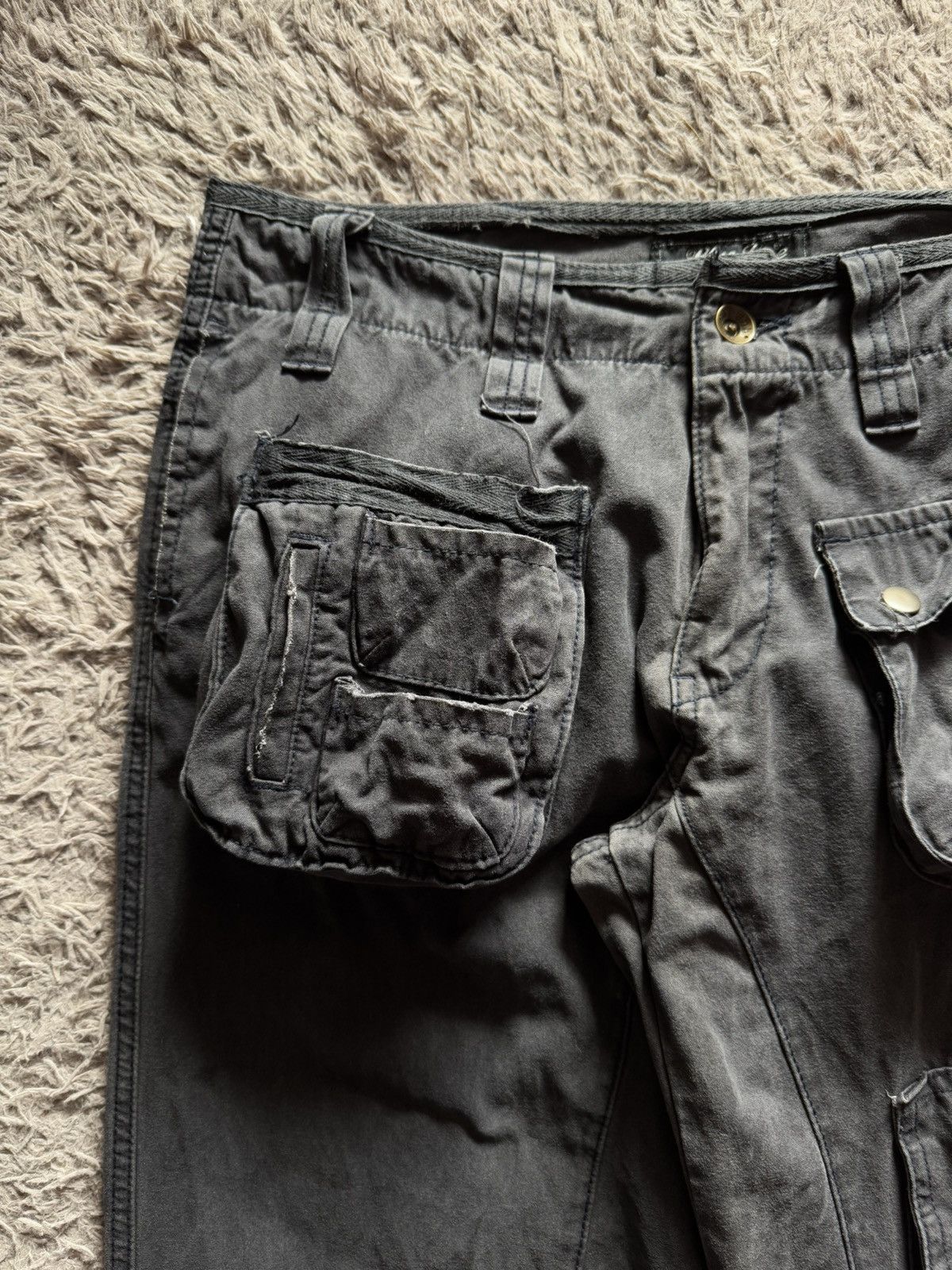Japanese Brand A Nameless Brand Japan Parasite Cargo Pants Size US 32 / EU 48 - 4 Thumbnail