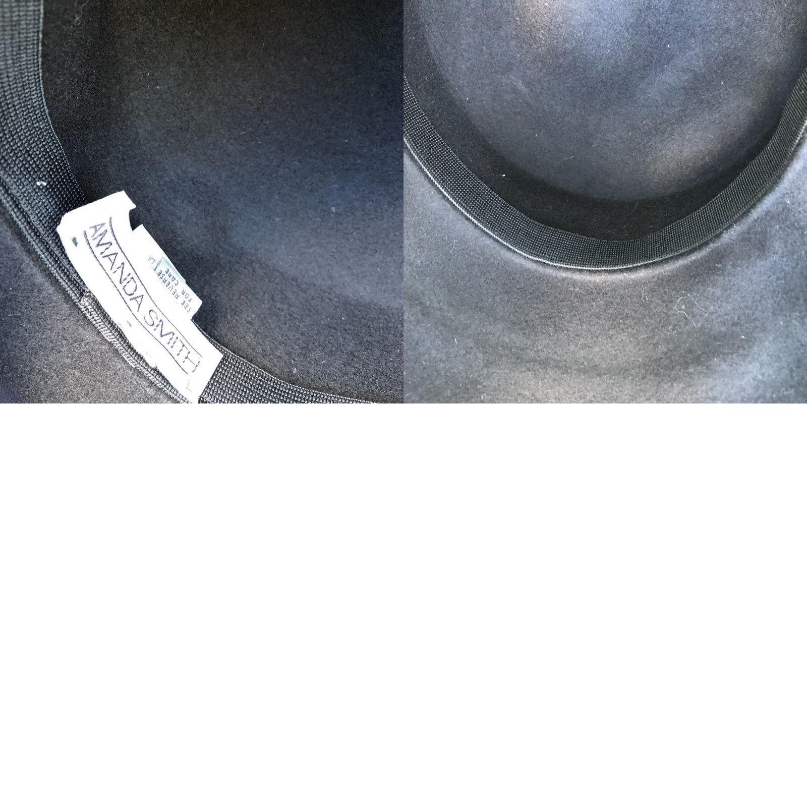 Vintage VINTAGE Amanda Smith 100% Wool Fedora Cloche Hat Women One Size Black Italy Womens Cloche Hat Size ONE SIZE - 8 Thumbnail