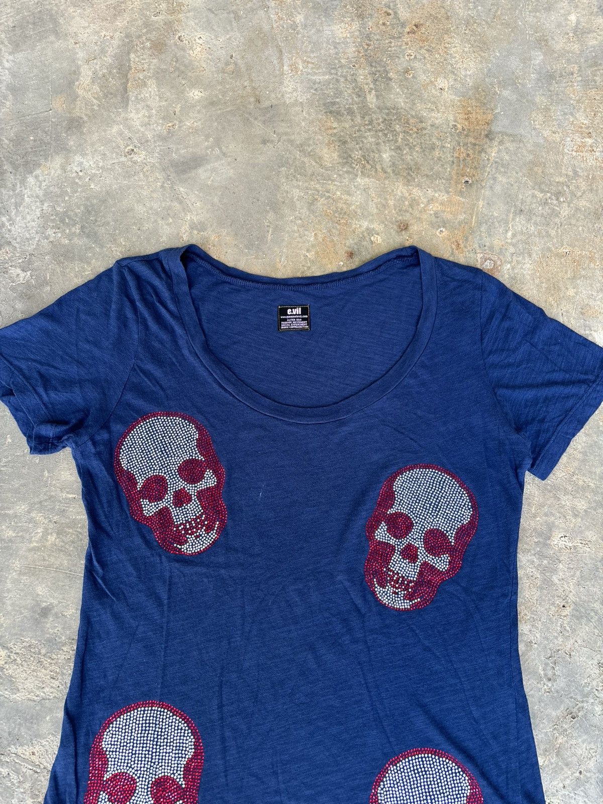 Hysteric Glamour Y2k e.vil Skull Punk NN Style Tshirt Size US S / EU 44-46 / 1 - 2 Thumbnail