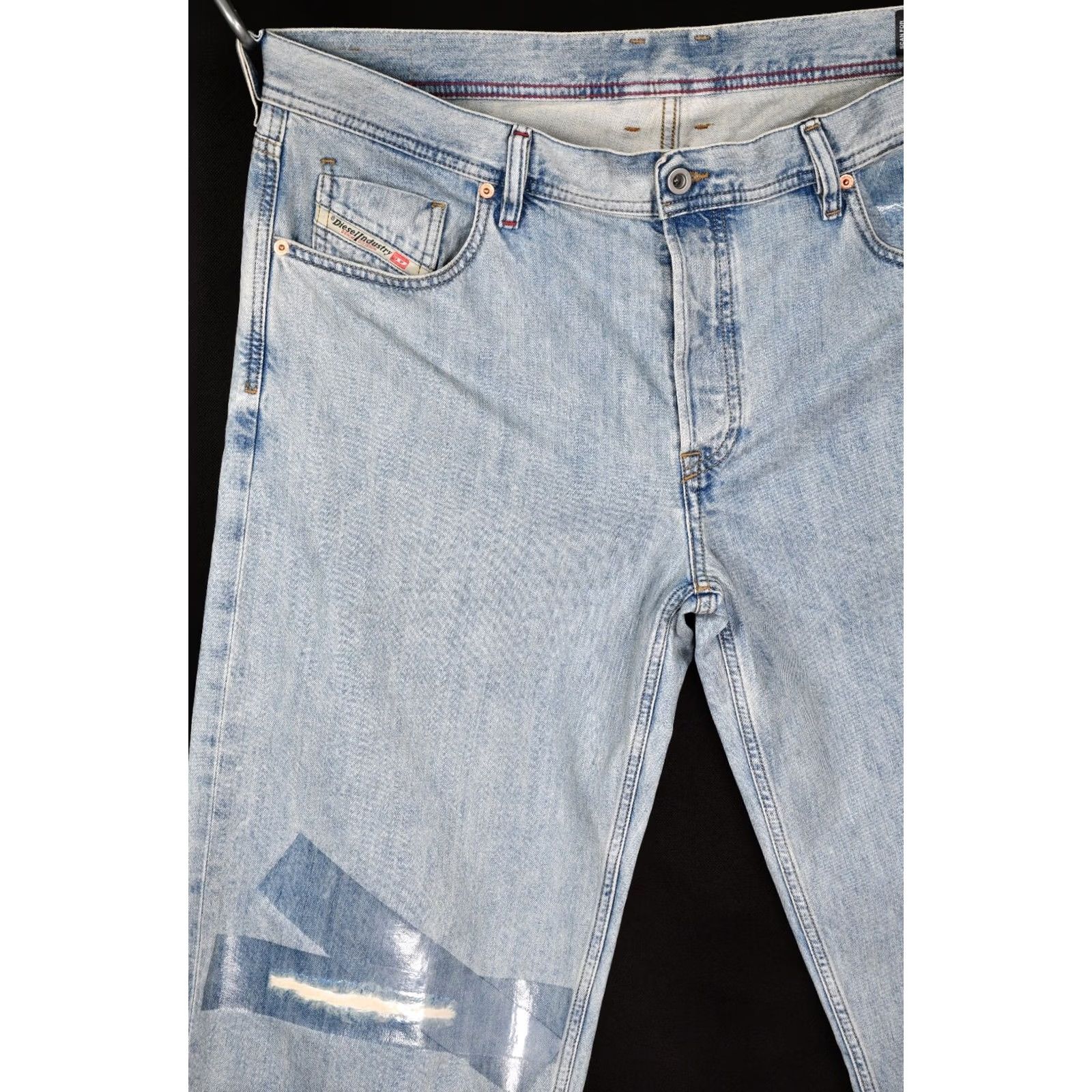 Diesel Diesel Dagh Regular Straight Jeans Men's W38 L32 Distressed Blue 100% Cotton 100% Genuine Denim Size US 38 / EU 54 - 7 Thumbnail