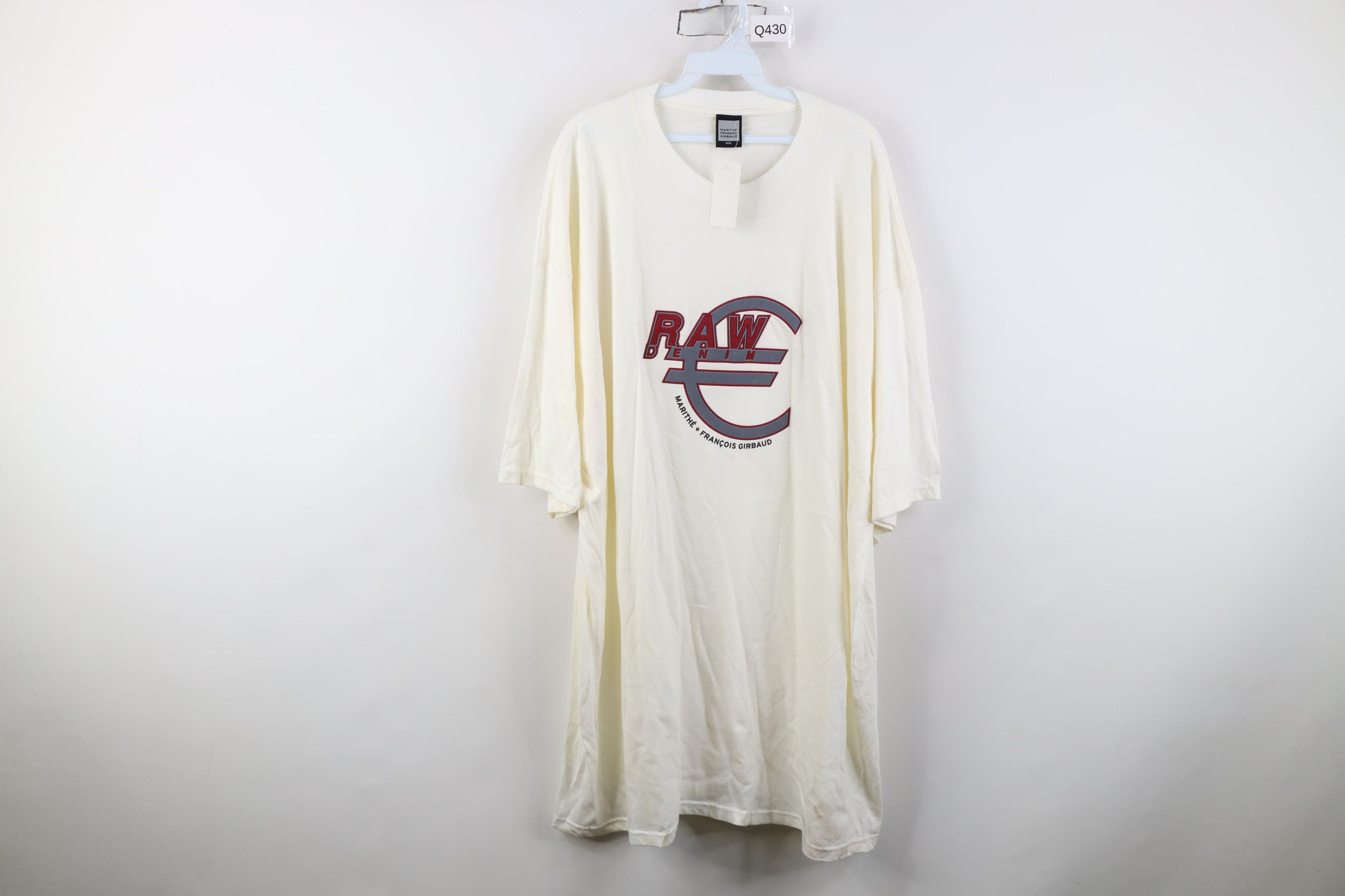 Marithe + Francois Girbaud Deadstock Vintage 90s Marithe Francois Girbaud Raw T-Shirt Size US XXL / EU 58 / 5 - 1 Thumbnail