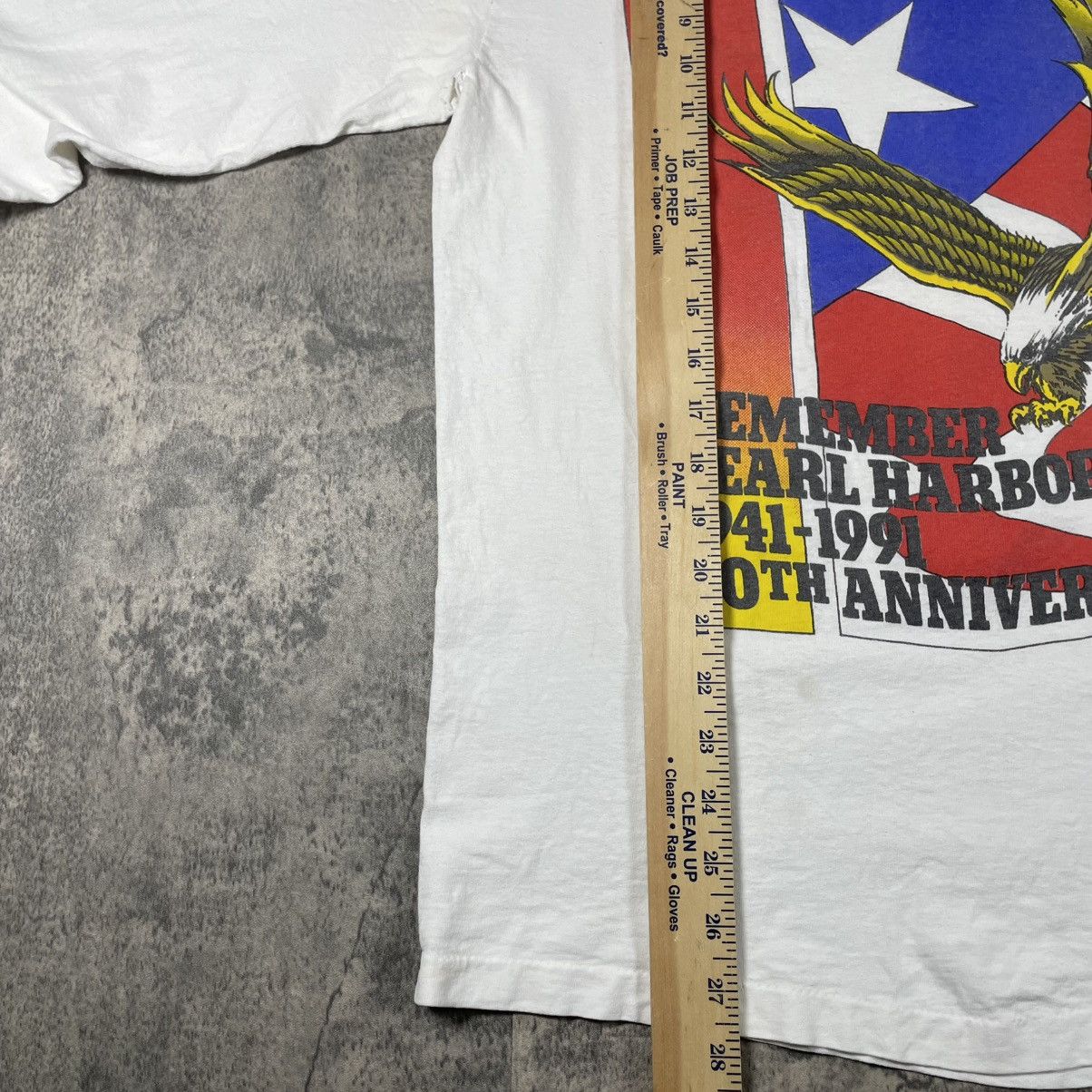 Other Pearl Harbor Vintage 90s Thrashed Long Sleeve Tshirt Size US L / EU 52-54 / 3 - 4 Thumbnail