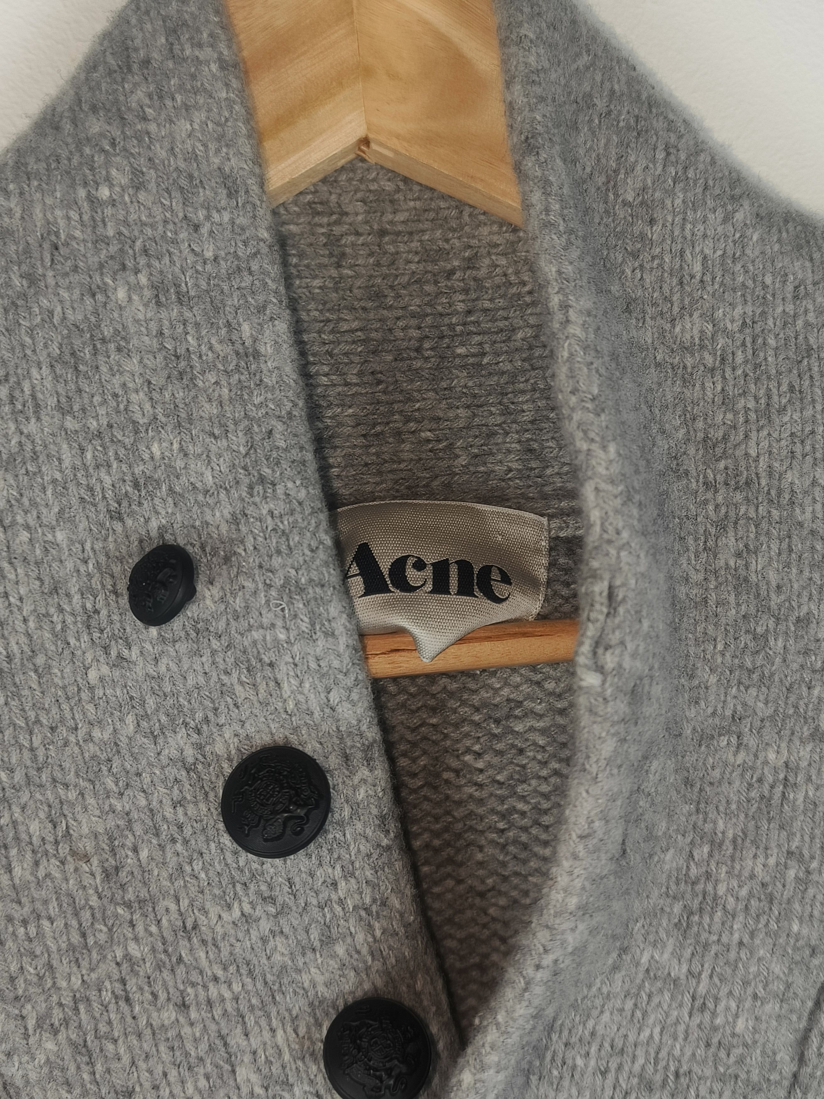 Acne Studios Acne Normandie AW11 Wool Button Neck Swedish Knit Pullover Size S / US 4 / IT 40 - 2 Thumbnail