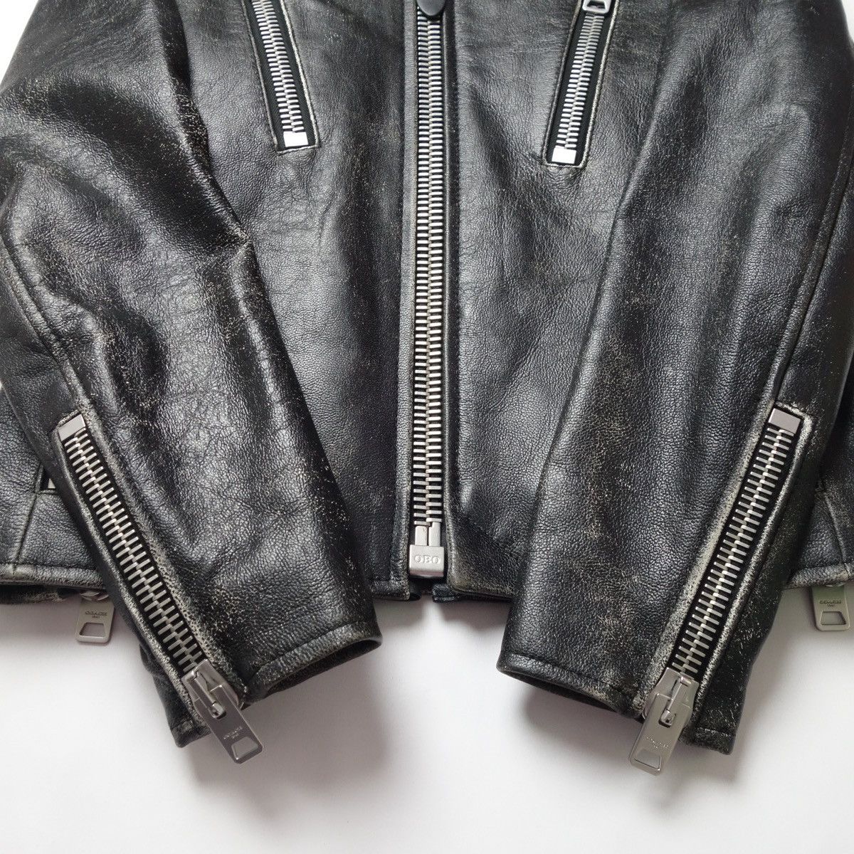 Coach FW2016 "COACH" Vintage Goat Leather Rider Jacket Size US S / EU 44-46 / 1 - 7 Thumbnail