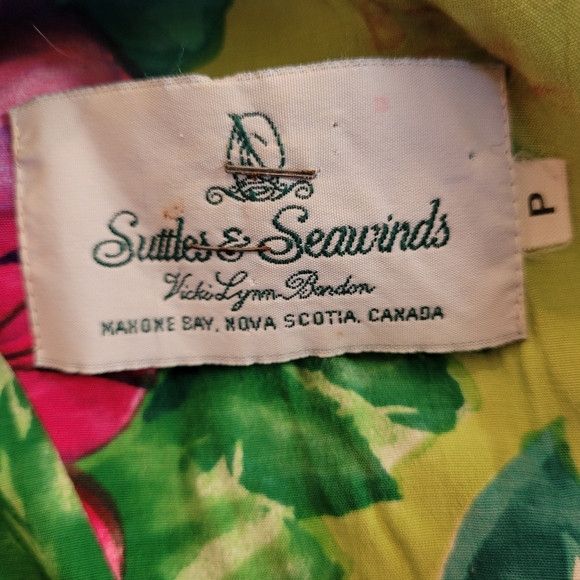 Vintage Suttles & Seawind Vintage Floral Linen Pink Maxi Dress - S Size S / US 4 / IT 40 - 4 Thumbnail