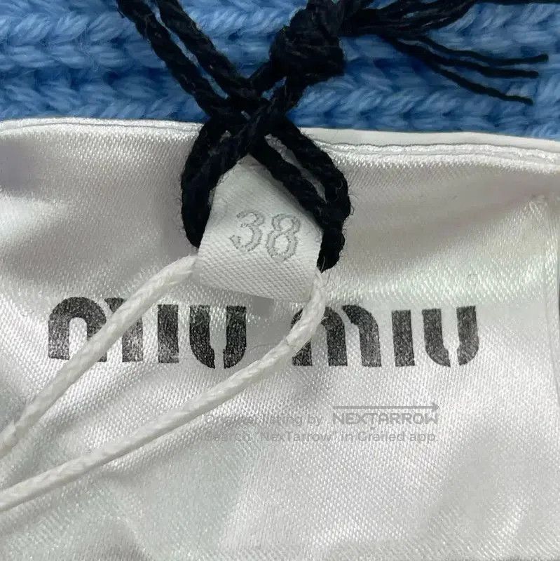 Miu Miu Miu Miu Women's Blue Cropped Cardigan . Size M / US 6-8 / IT 42-44 - 5 Thumbnail