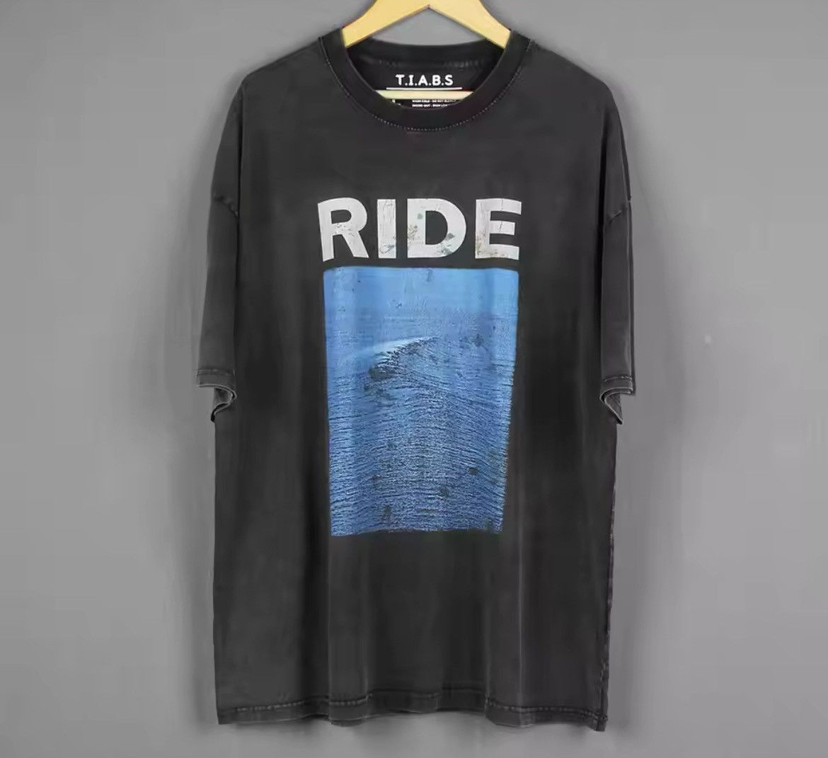 Japanese Brand × Vintage 'RIDE' Nowhere Indie Rock Graphic Printed Cotton Tshirt Size US XXL / EU 58 / 5 - 2 Thumbnail
