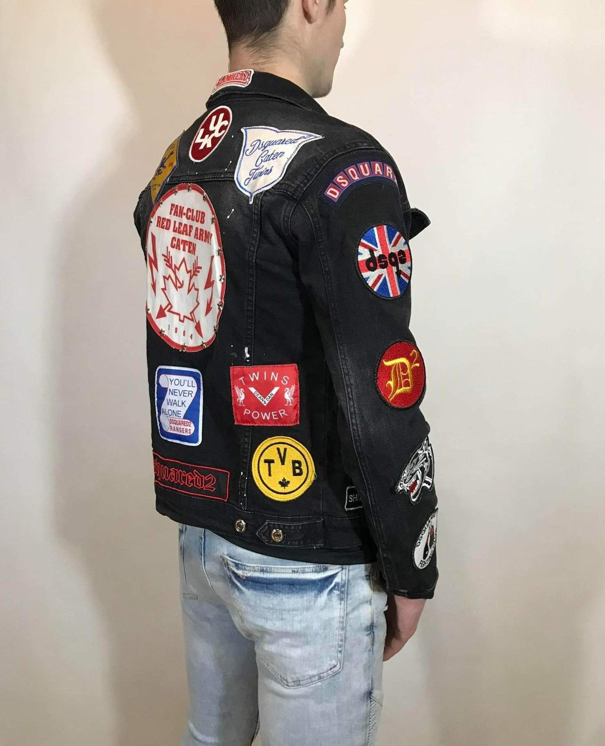 Dsquared2 Dsquared2 made in Italy denim jacket with patch patches Size US S / EU 44-46 / 1 - 6 Thumbnail