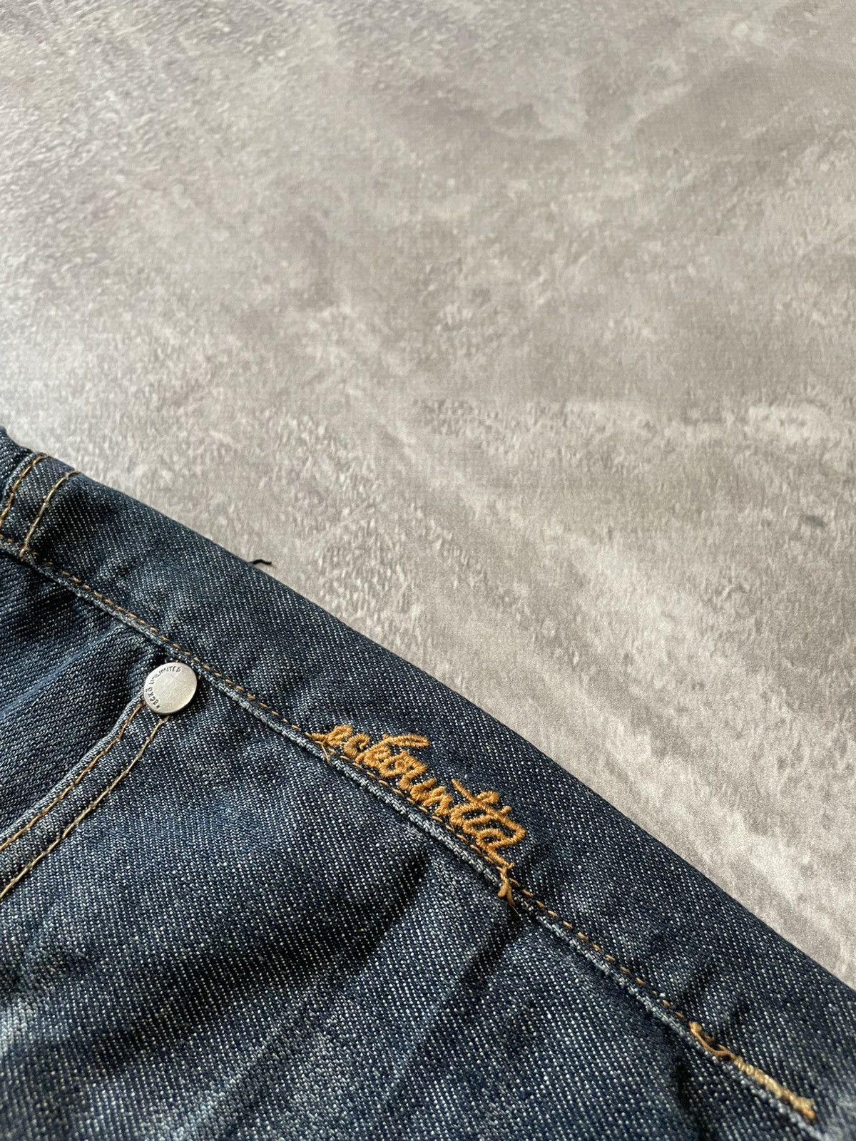 Ecko Unltd. × Vintage Vintage Ecko Unltd. Embroidered Logo Rap Denim Shorts Size US 30 / EU 46 - 6 Thumbnail