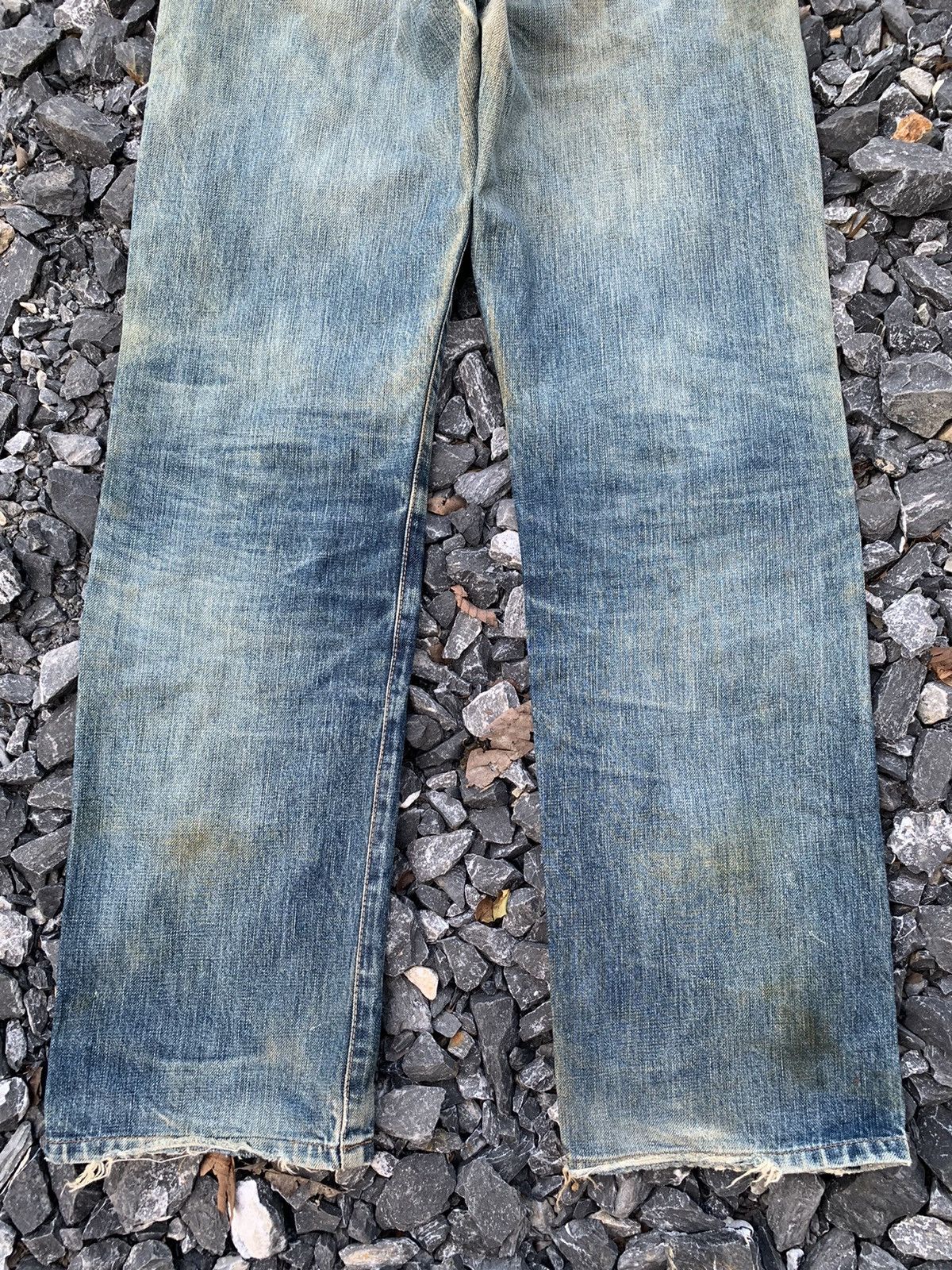 Edwin VINTAGE EDWIN 505SXXX MUDWASH RUSTY &FADED DISTRESSED DENIM Size US 29 - 9 Thumbnail