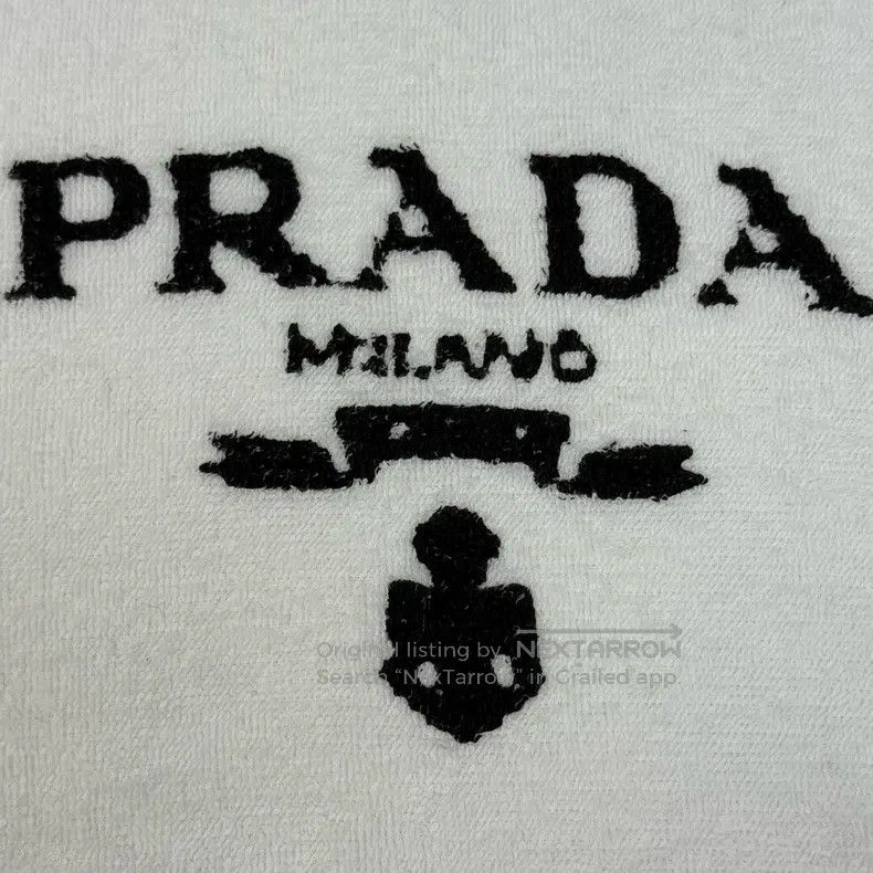 Prada Prada White classic logo towel sweatshirt Size US XS / EU 42 / 0 - 8 Thumbnail