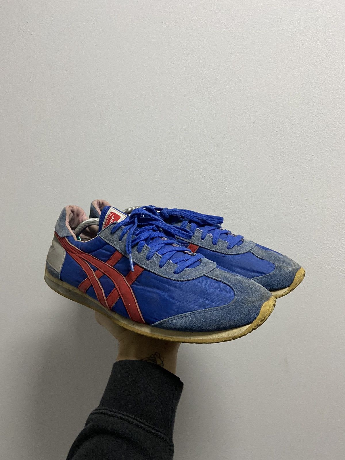 Asics × Vintage Asics Onitsuka Tiger Vintage Sneakers Low Top stripe Size US 12.5 / EU 45-46 - 1 Thumbnail