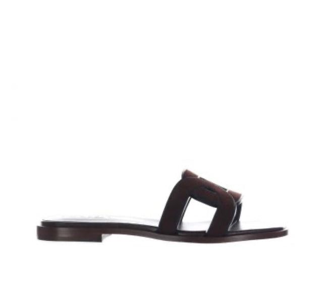 image of Tods Tod’S Suede Leather Sandals Size 37 in Black, Women's