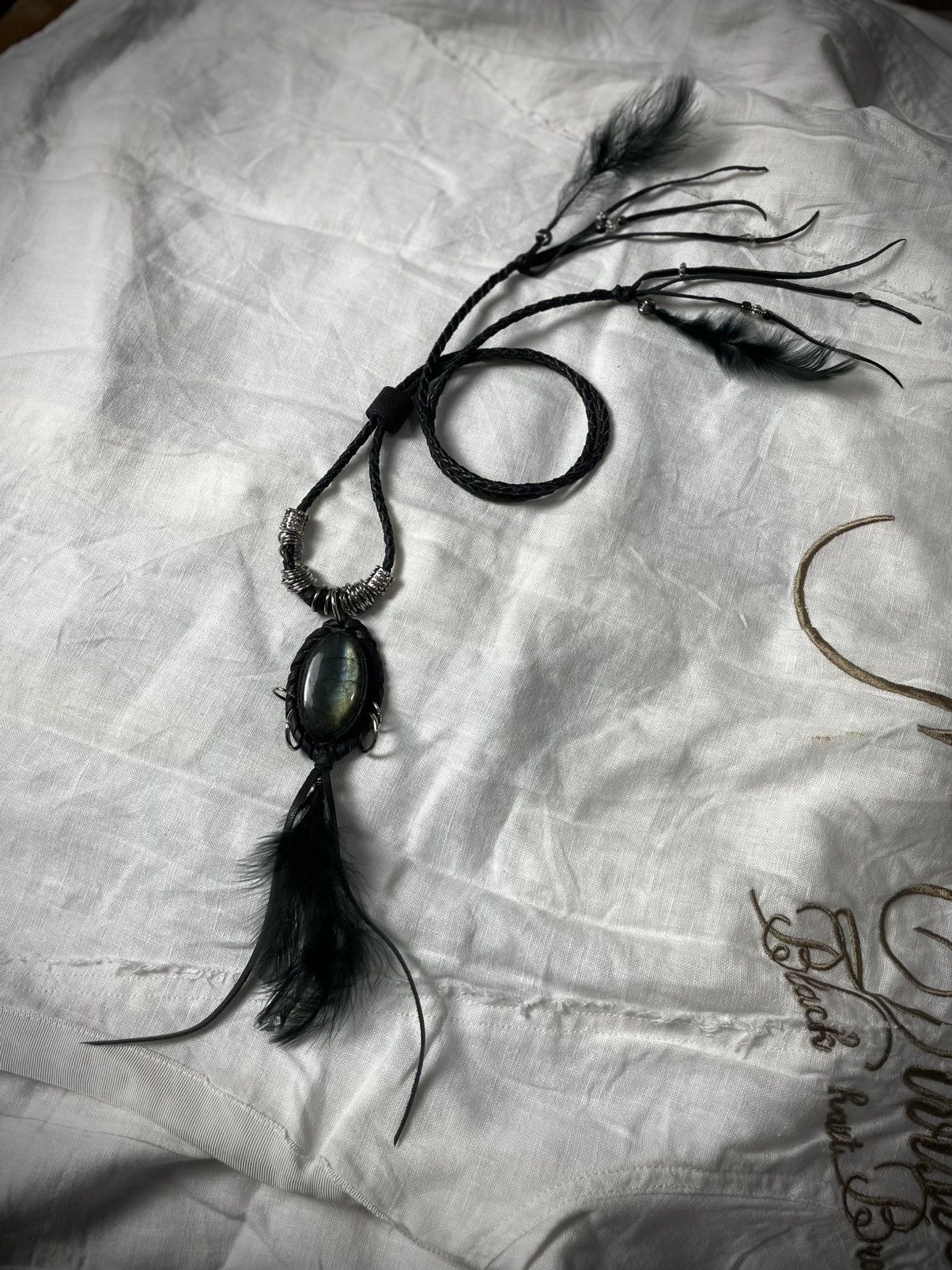 アクセサリー archive vkei feather necklace 14th Japanese Brand GOA Style Feather Necklace Vkei Archive Japan | Grailed