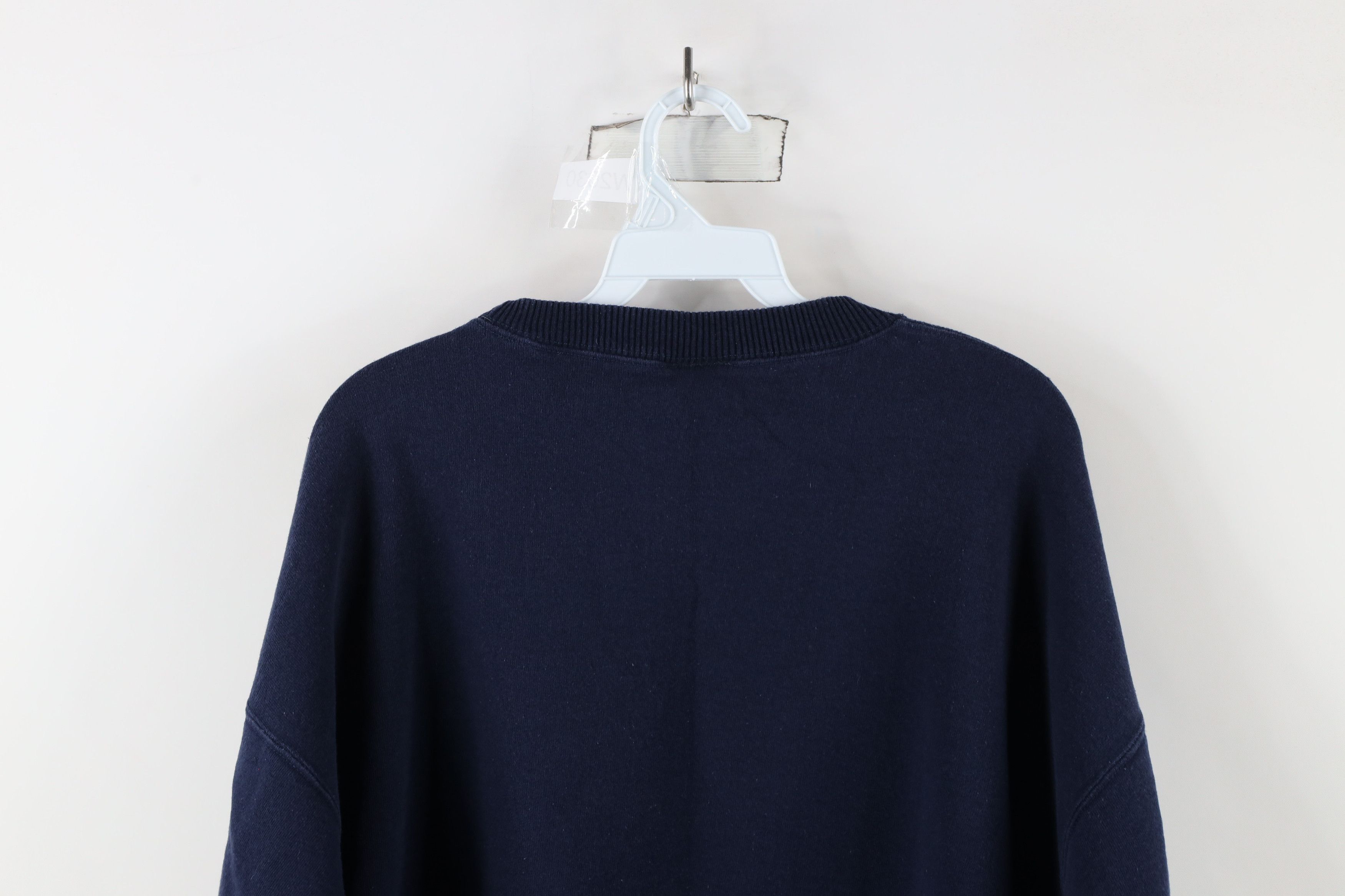Vintage Vintage 90s Who Can Do More Teach Teacher Sweatshirt Blue Size US XXL / EU 58 / 5 - 12 Thumbnail