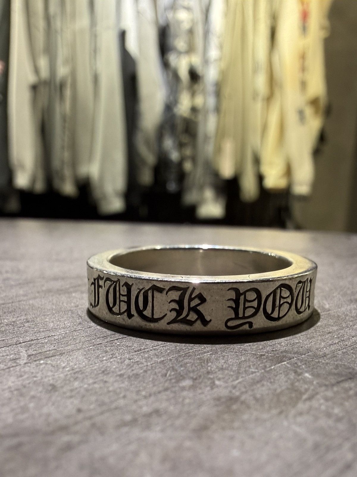 CHROME HEARTS Honolulu Fuck You Ring 12号 Chrome Hearts Chrome Hearts Honolulu Fuck You Ring | Grailed