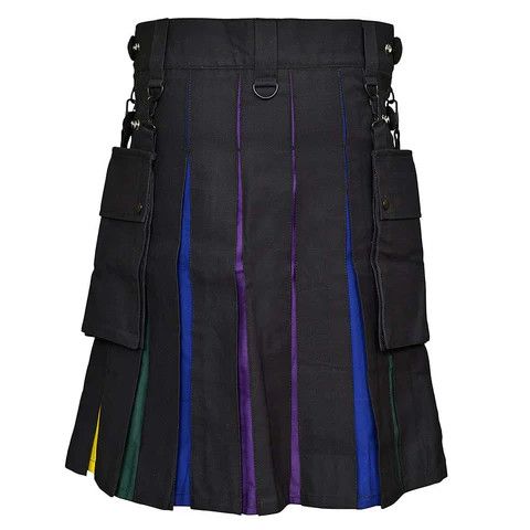 Other Scottish Utility Hybrid Kilt Rainbow Size US 36 / EU 52 - 2 Thumbnail