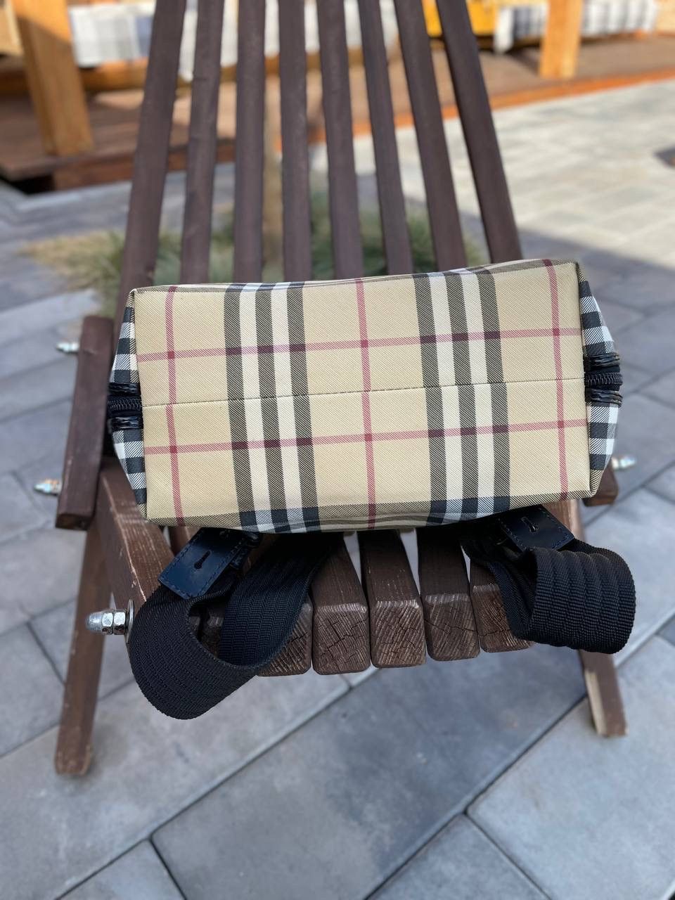Burberry Burberry Leather Nova Check Coated Canvas Backpack Size ONE SIZE - 15 Thumbnail