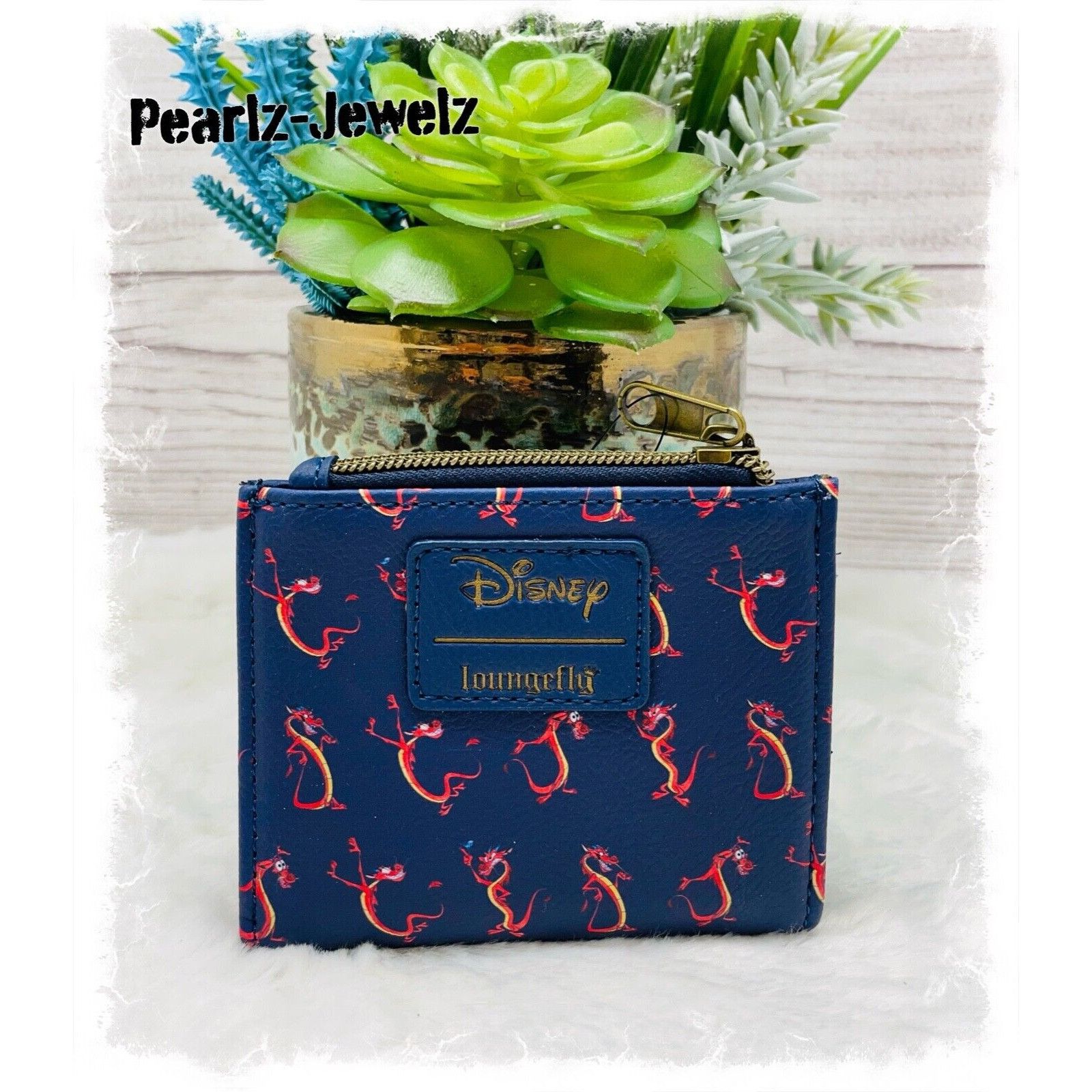 Disney Loungefly Disney Mulan Dragon Mushu Wallet Allover Print Bi- Size ONE SIZE - 2 Thumbnail