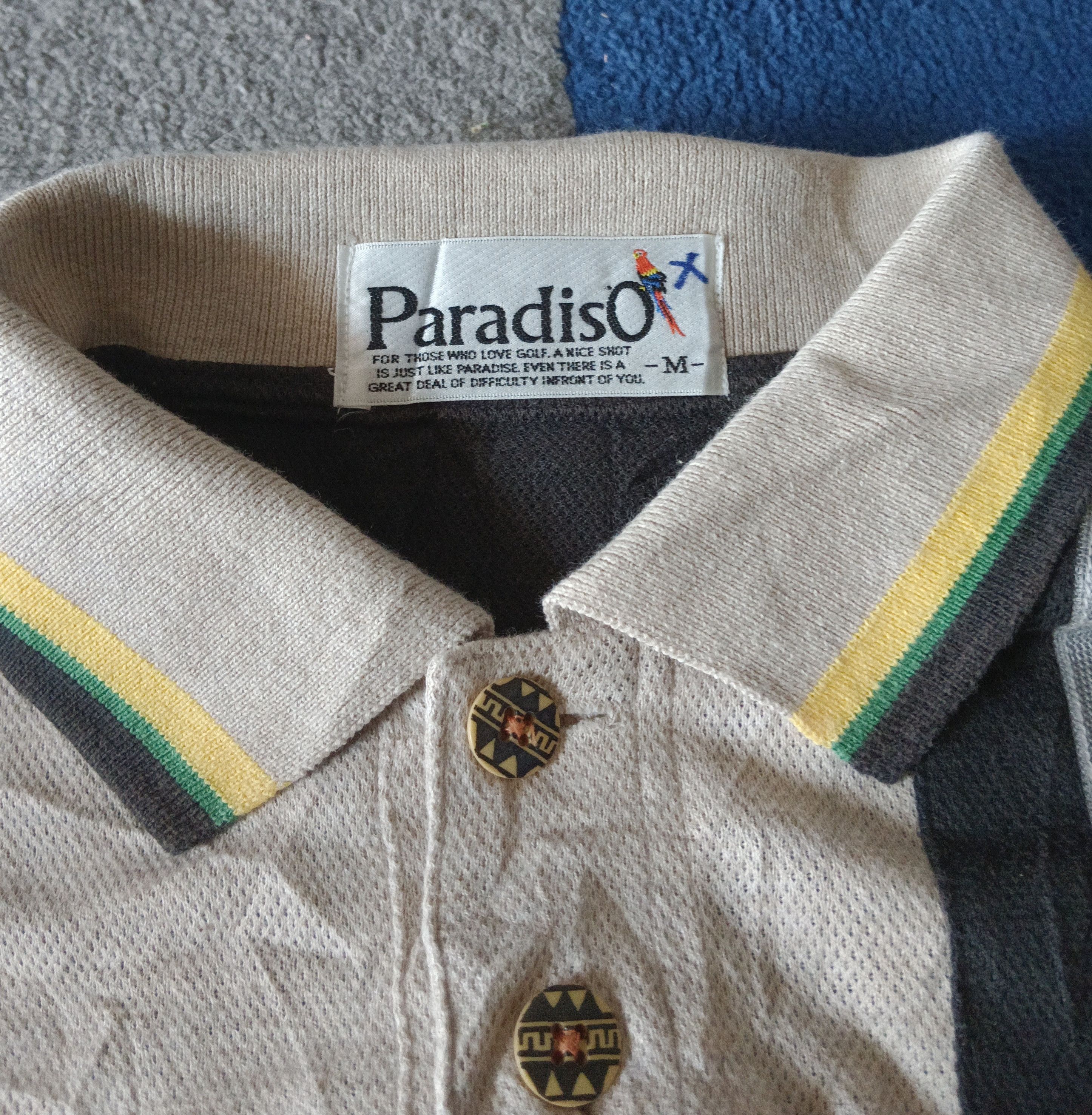 Japanese Brand Paradiso Polos Shirt Short Sleeve Size M Made in Japan Size US M / EU 48-50 / 2 - 4 Thumbnail