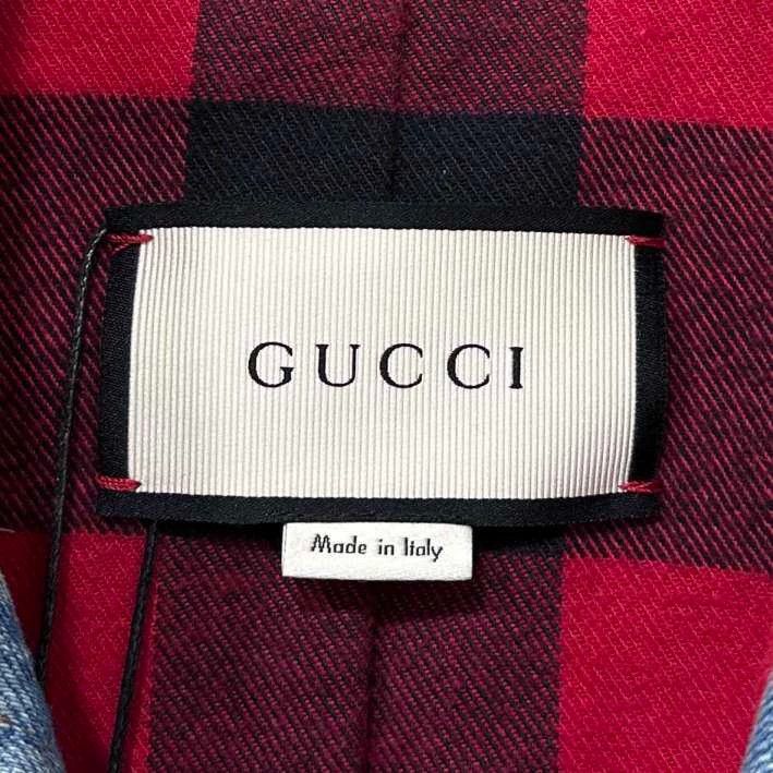 Gucci Gucci Hand-painted graffiti bobcat rivet denim jacket Size US M / EU 48-50 / 2 - 4 Thumbnail