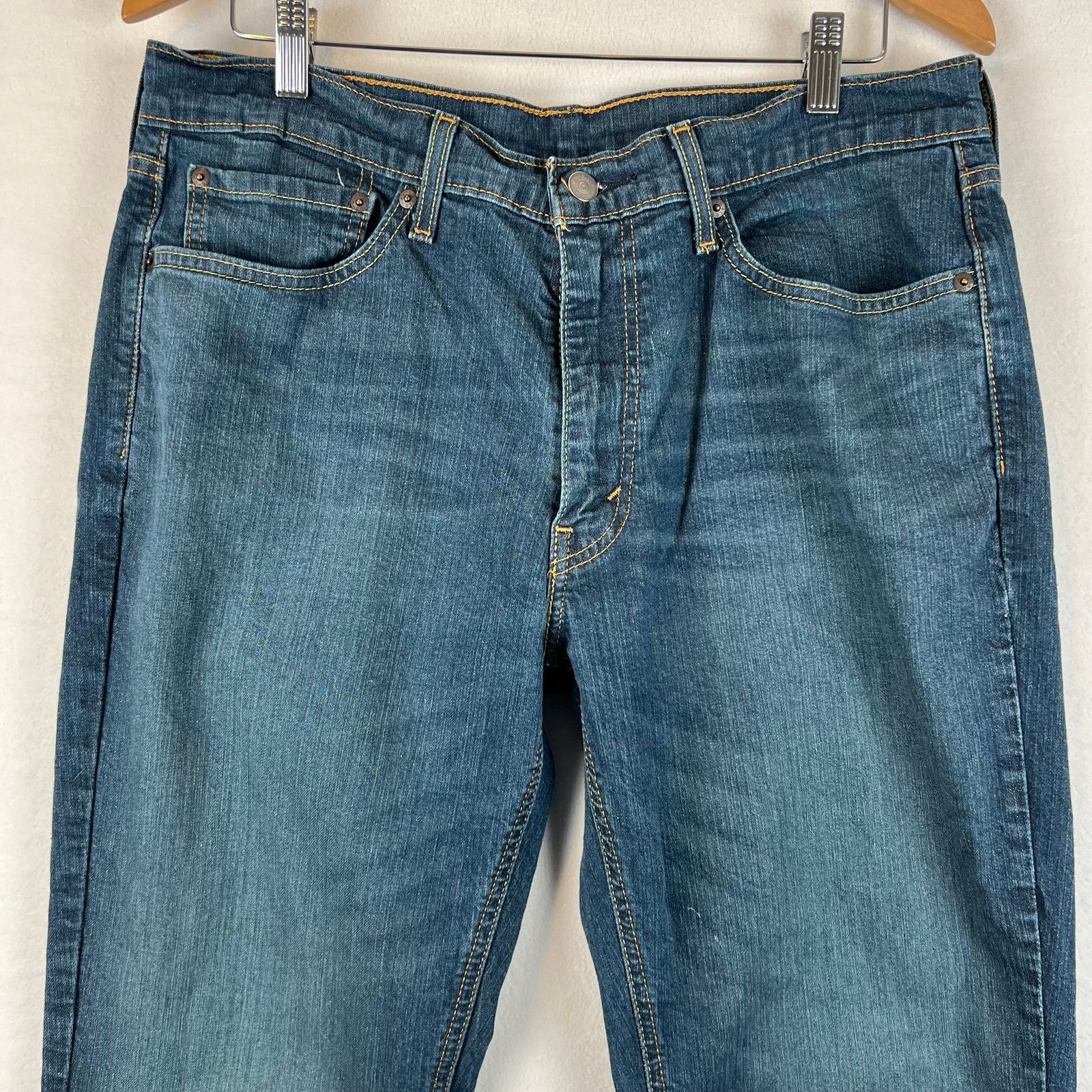 Levi's Levis 541 Jeans Mens 35x30 Blue Athletic Tapered Denim Size US 35 - 2 Thumbnail