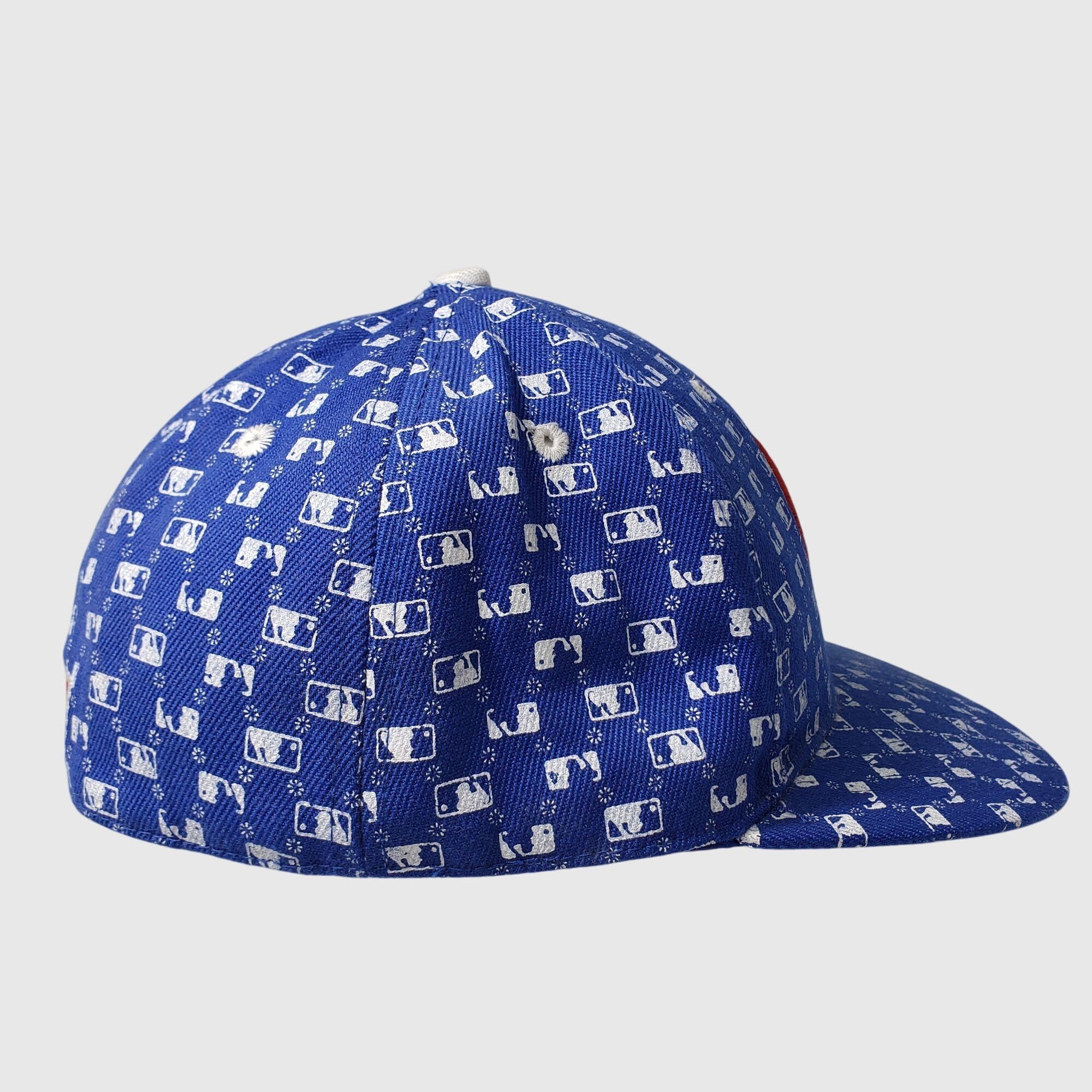 New Era Vintage New Era 59FIFTY Chicago Cubs MLB All Over Logo 7 1/4 Size ONE SIZE - 2 Thumbnail