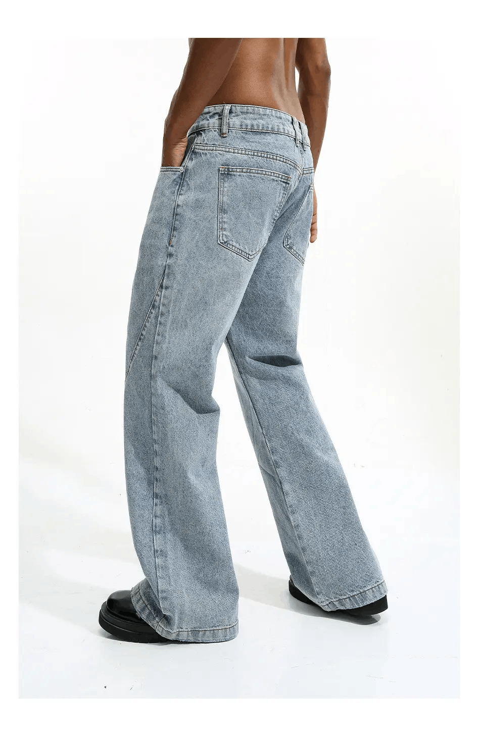 Jean × Vintage washed faded yuppie dance bootcut flared jeans Size US 32 / EU 48 - 4 Thumbnail